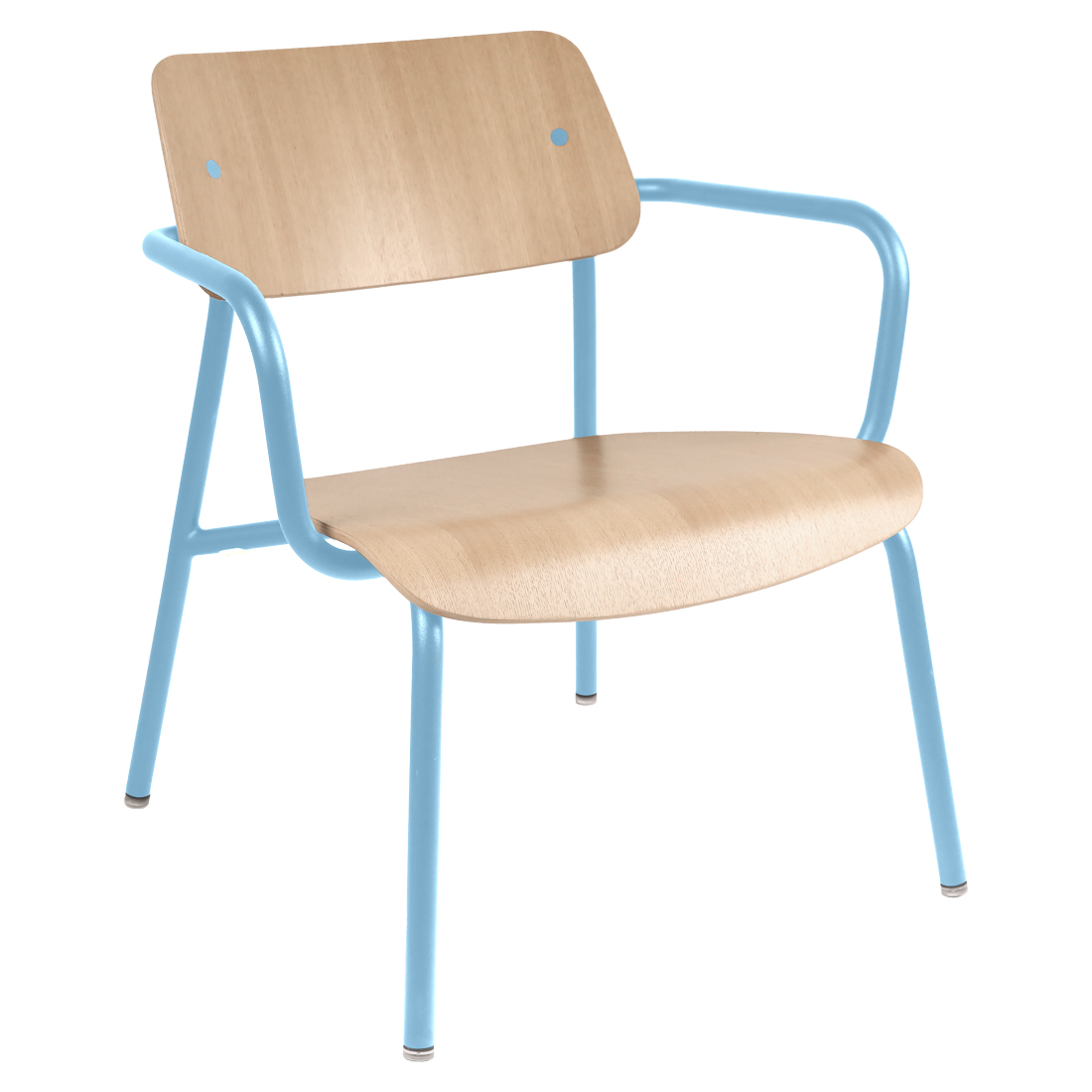 Fermob - Studie Loungesessel Eiche maya-blau