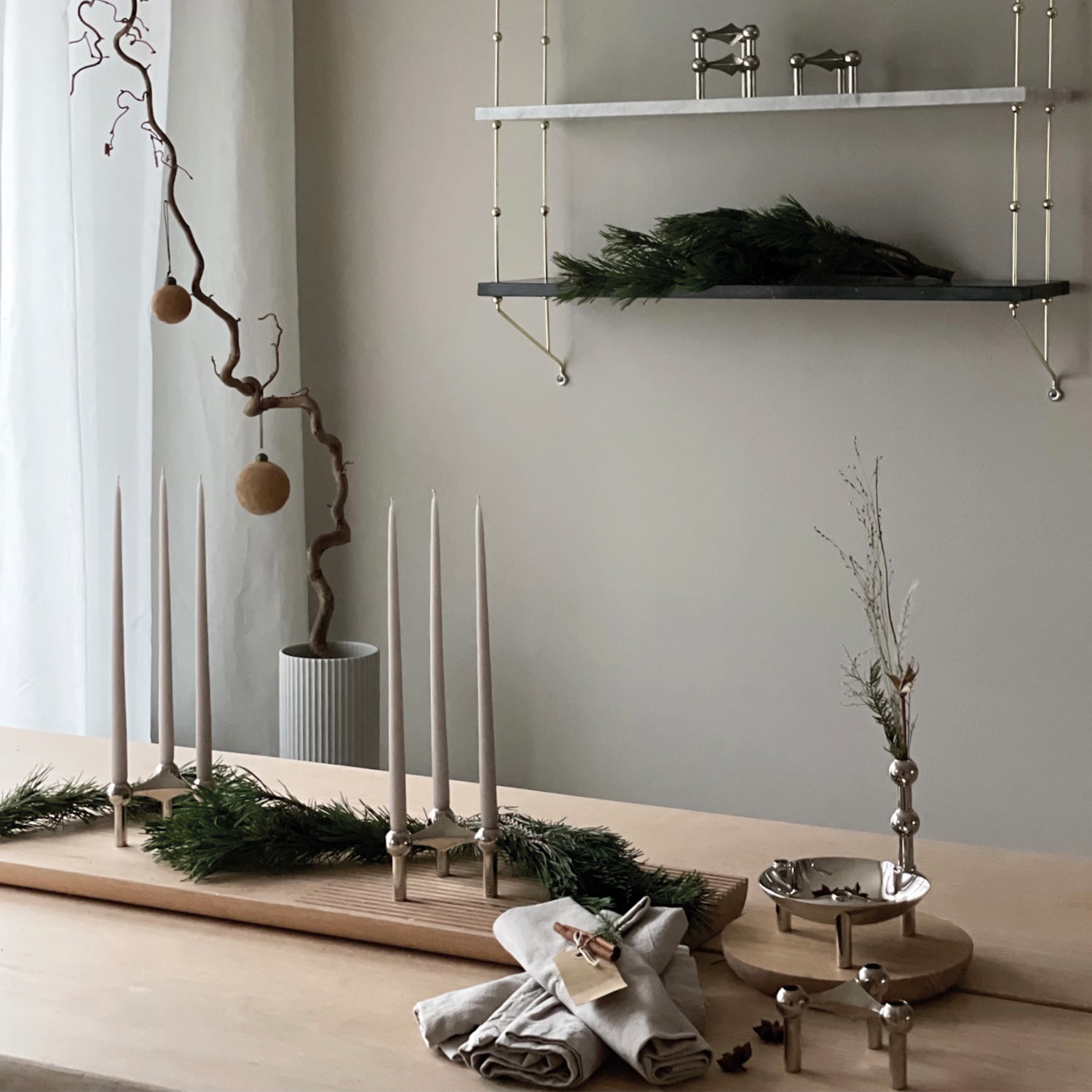 stoff nagel vase kerzenleuchter chrom 78163