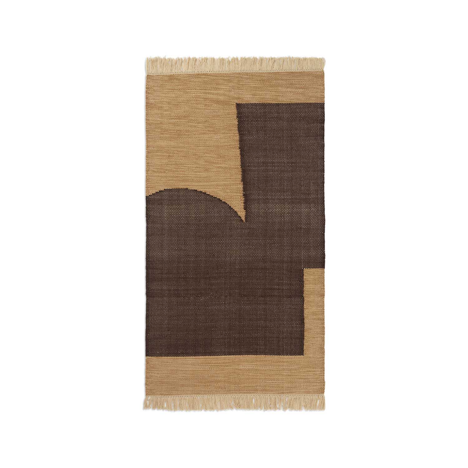 fermLIVING Forene Teppich 80x140 TanChocolate 1104268927 101332