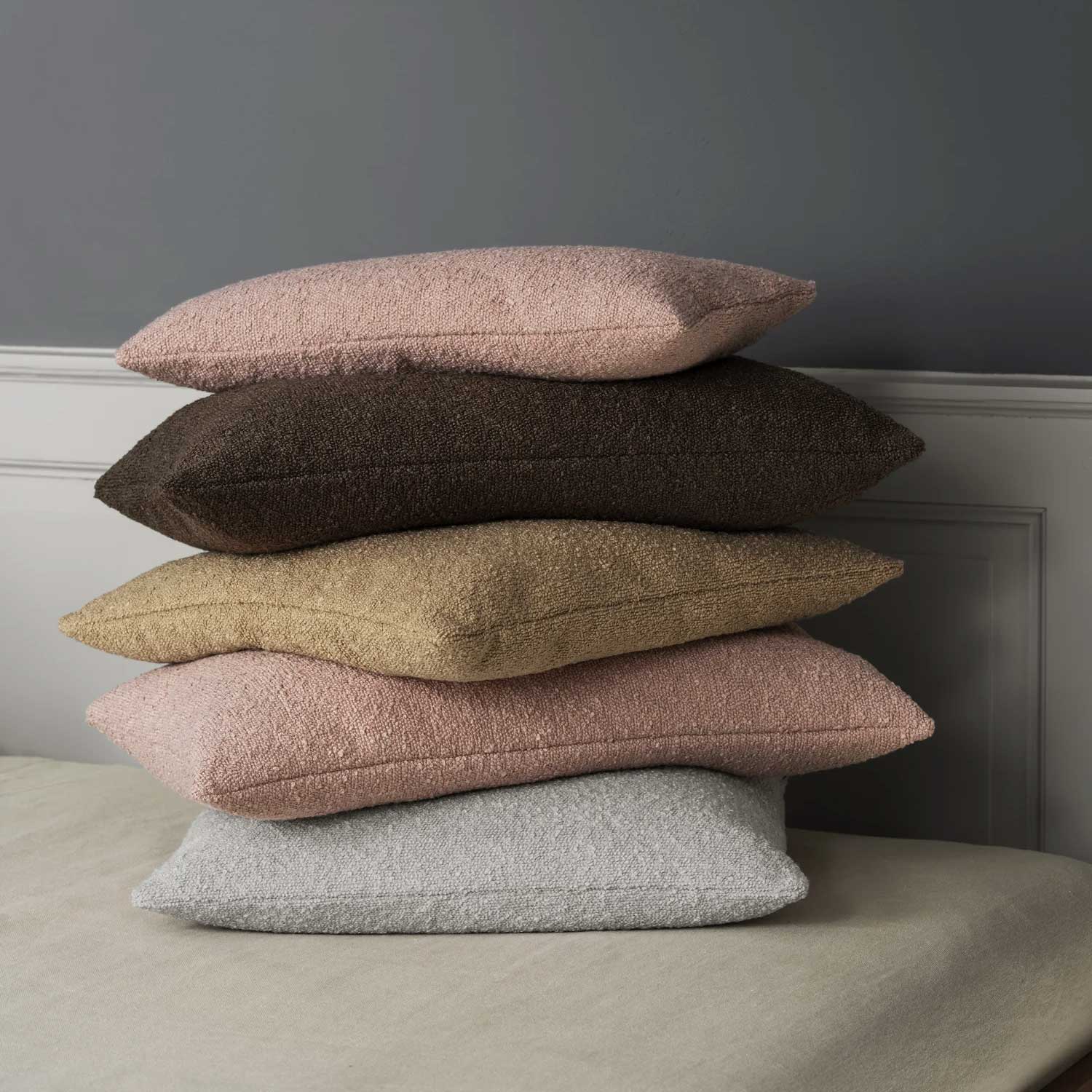 blomus - BOUCLE Kissenhülle misty rose 40x40 cm