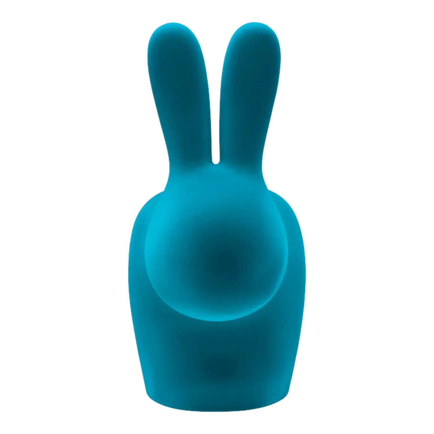 Qeeboo - Rabbit Stuhl Velvet Finish türkis