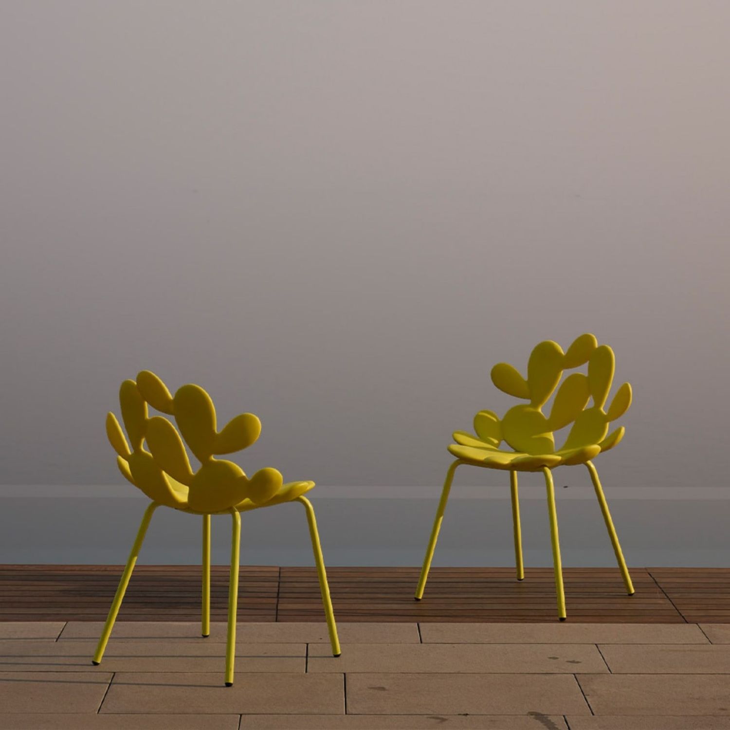 Qeeboo - Filicudi Chair farbig 2er-Set gelb