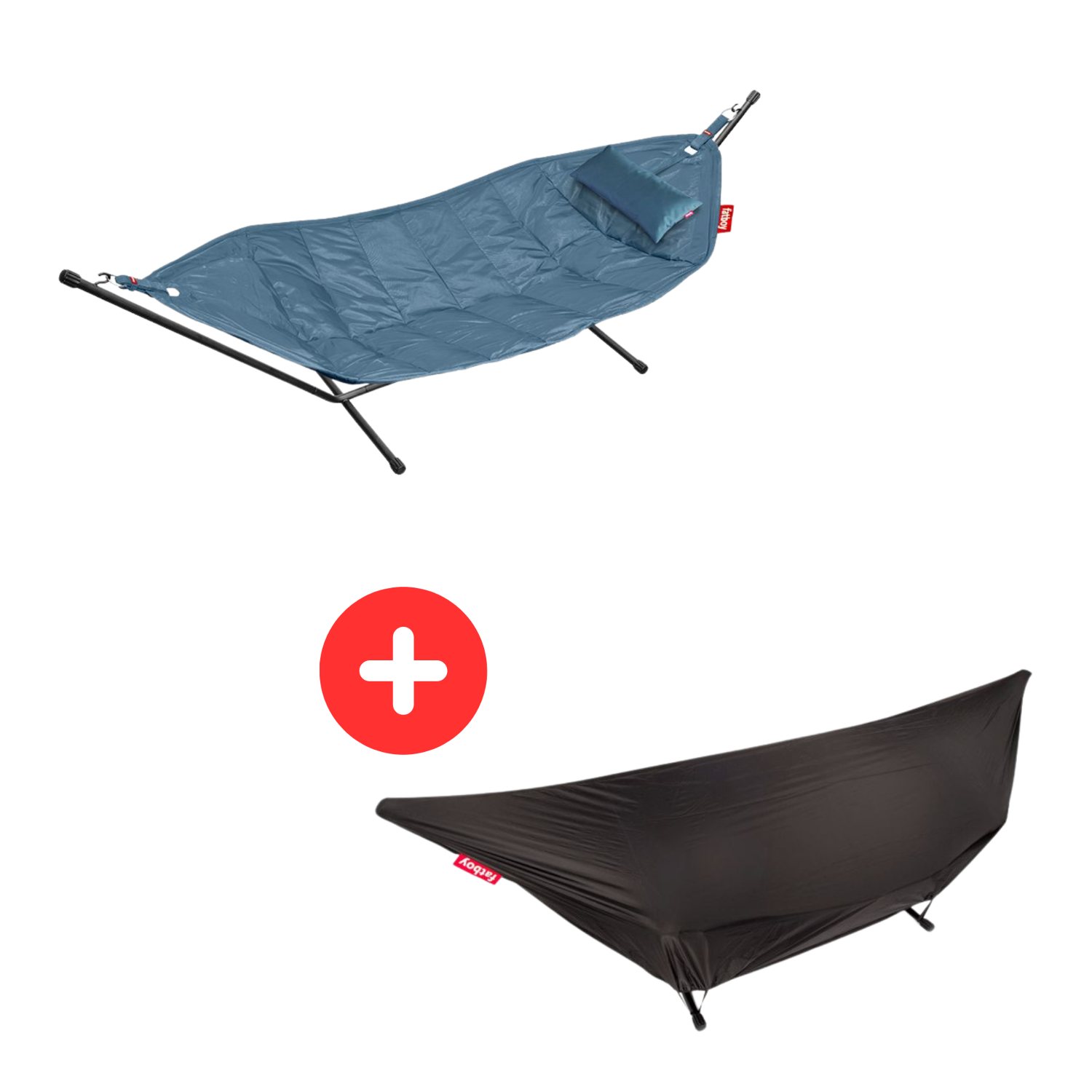 Fatboy - Hängematte + Kissen jeans blau + Überzug