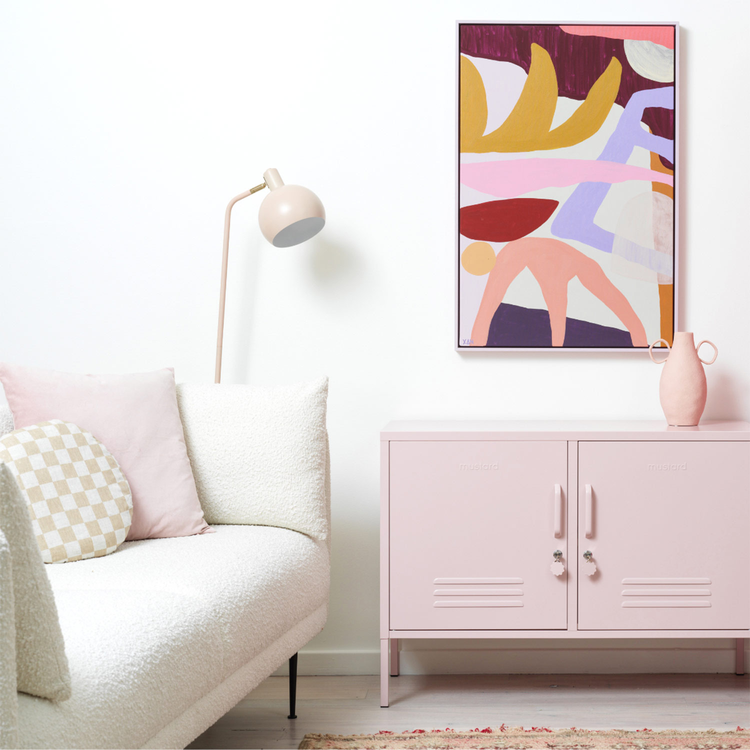 mustard made the lowdown sideboard blush wohnzimmer 96527