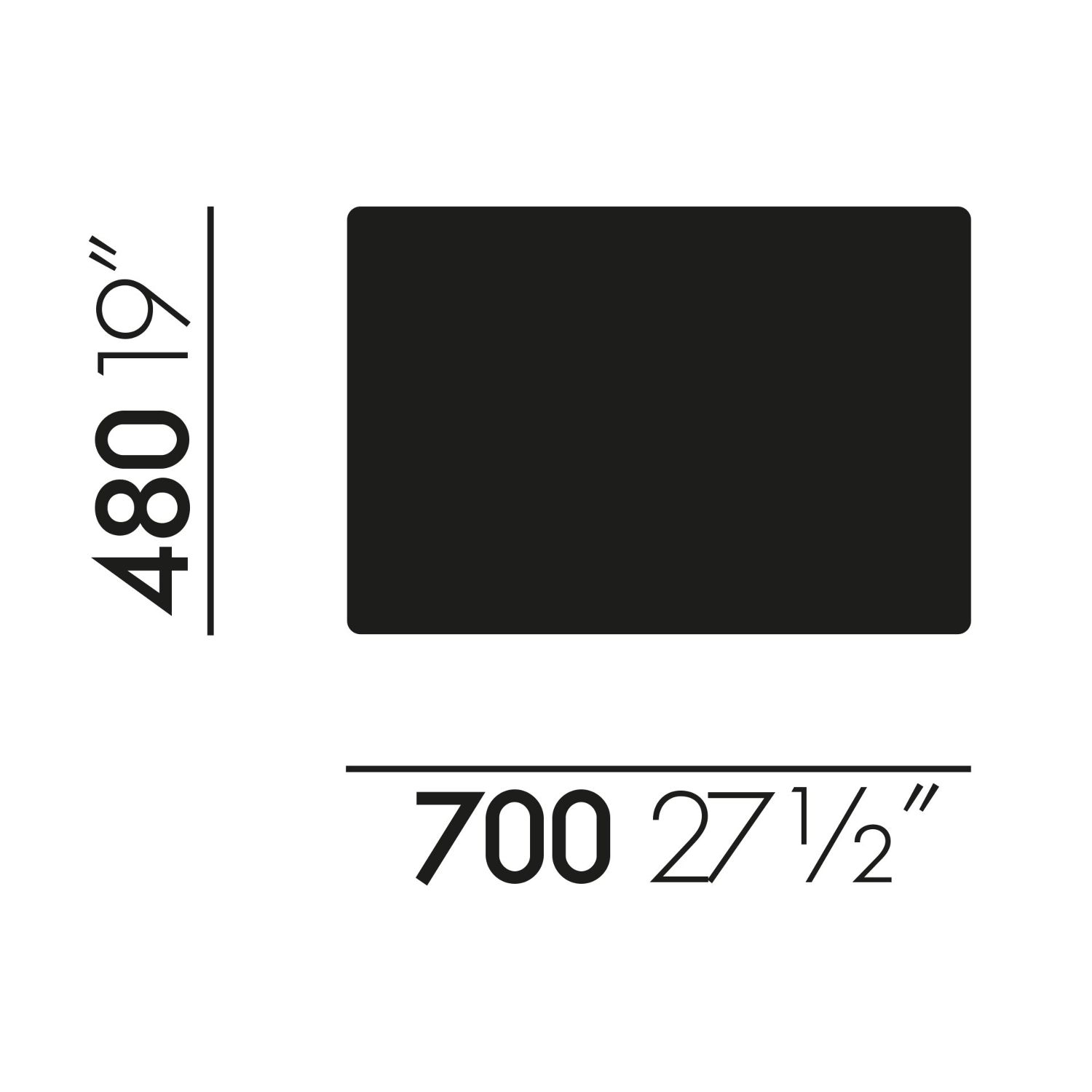 Vitra - Repad Schreibtischunterlage schwarz natur