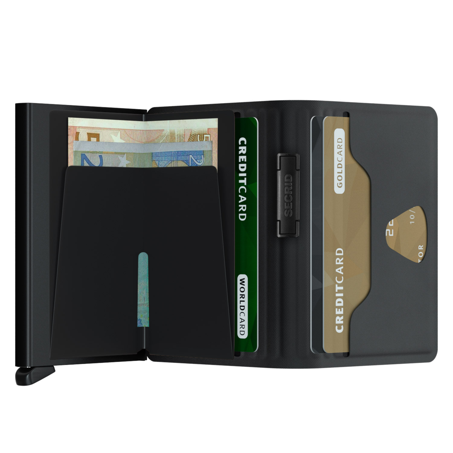 secrid bandwallet TPU schwarz offen 83694