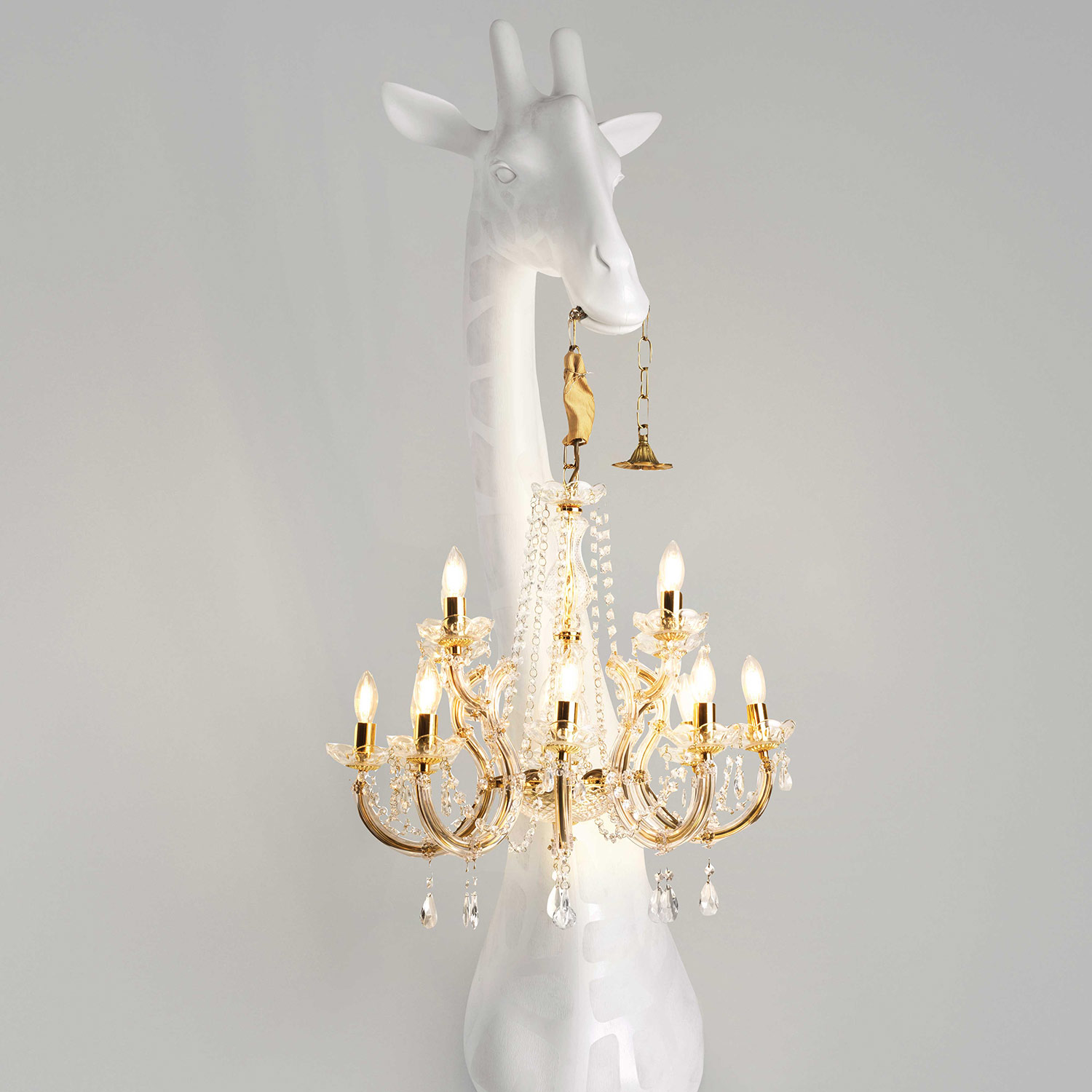 qeebo giraffe in love wandleuchte weiss wand 97466