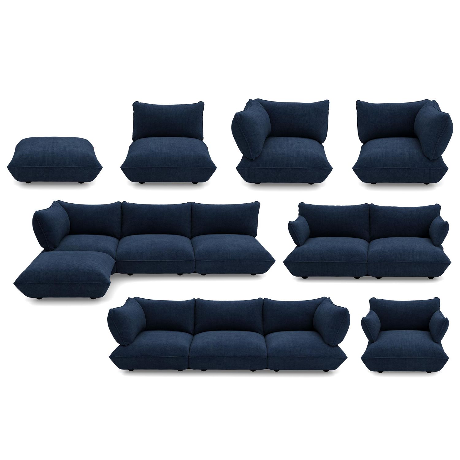 Fatboy - Sumo Ecksitz rechts Cord recycled deep blue