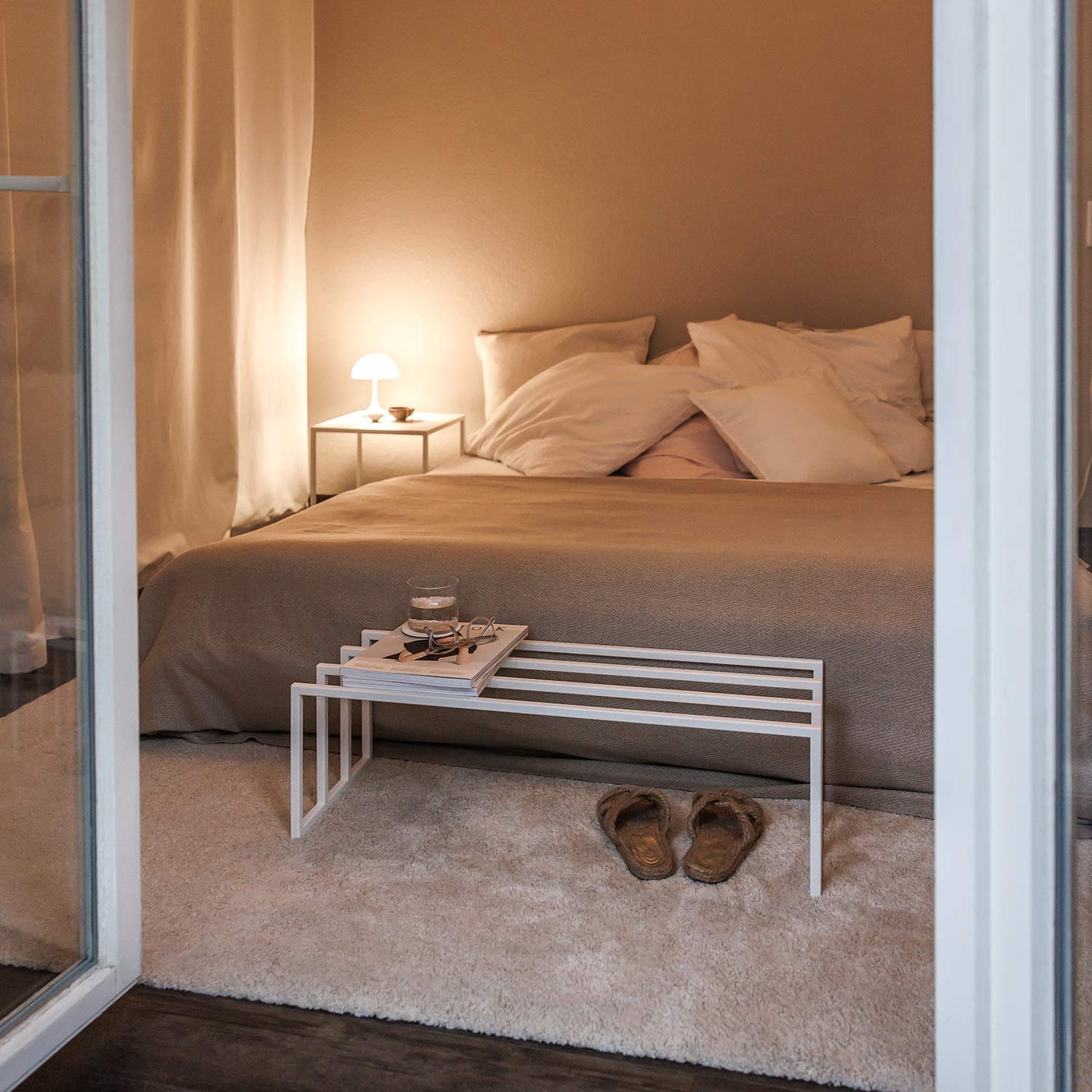 metallbude bovi schuhregal weiss schlafzimmer 96750