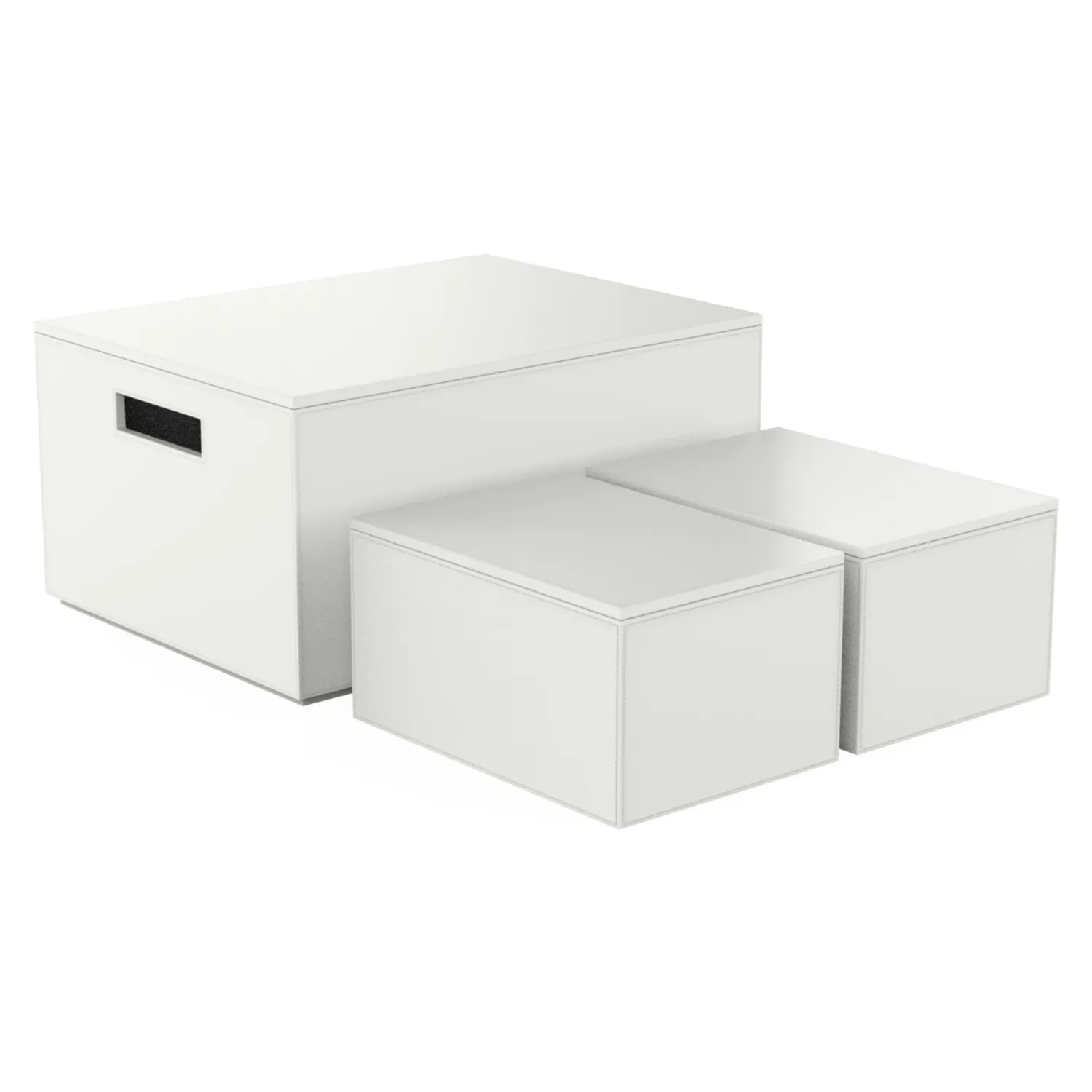 Decor Walther - Brownie Boxen 3er-Set weiß