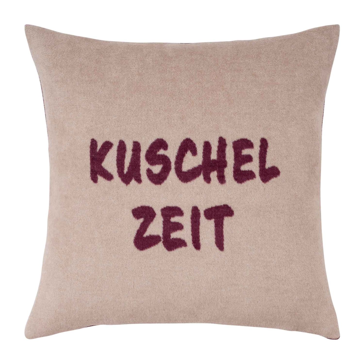 pad - Cozy Up Kissenhülle 50 x 50 cm taupe-burgundy-zeit