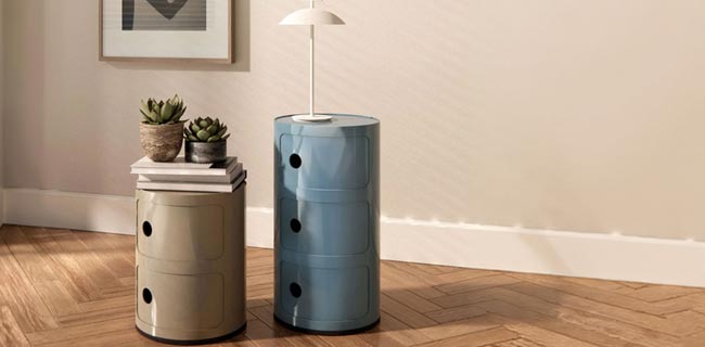 Kartell Componibili in zwei Größen und Farben