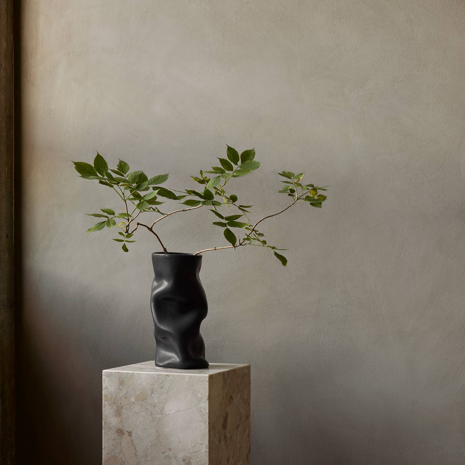 menu collapse vase schwarz gross beistelltisch 93148