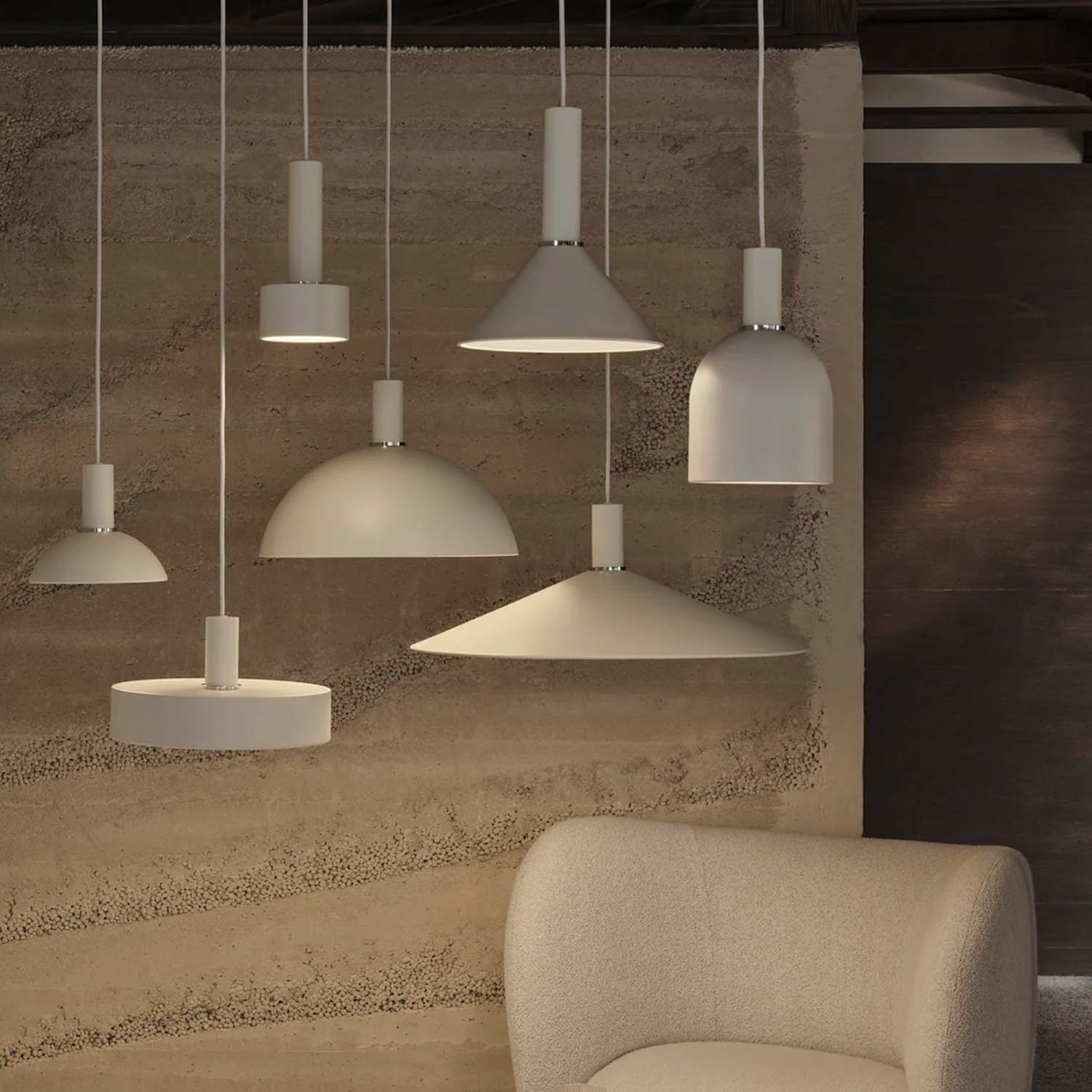 ferm LIVING Socket Pendant Bell schwarz Lampenkollektion 104339