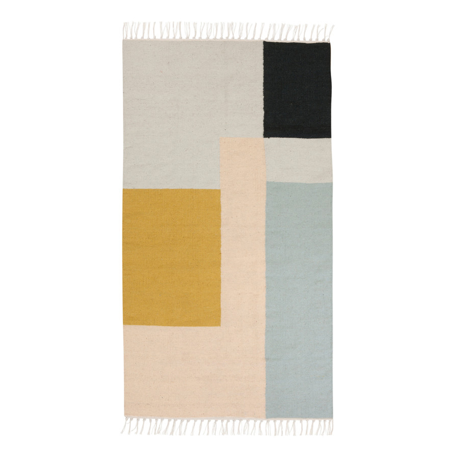 ferm living kelim rug squares 9143