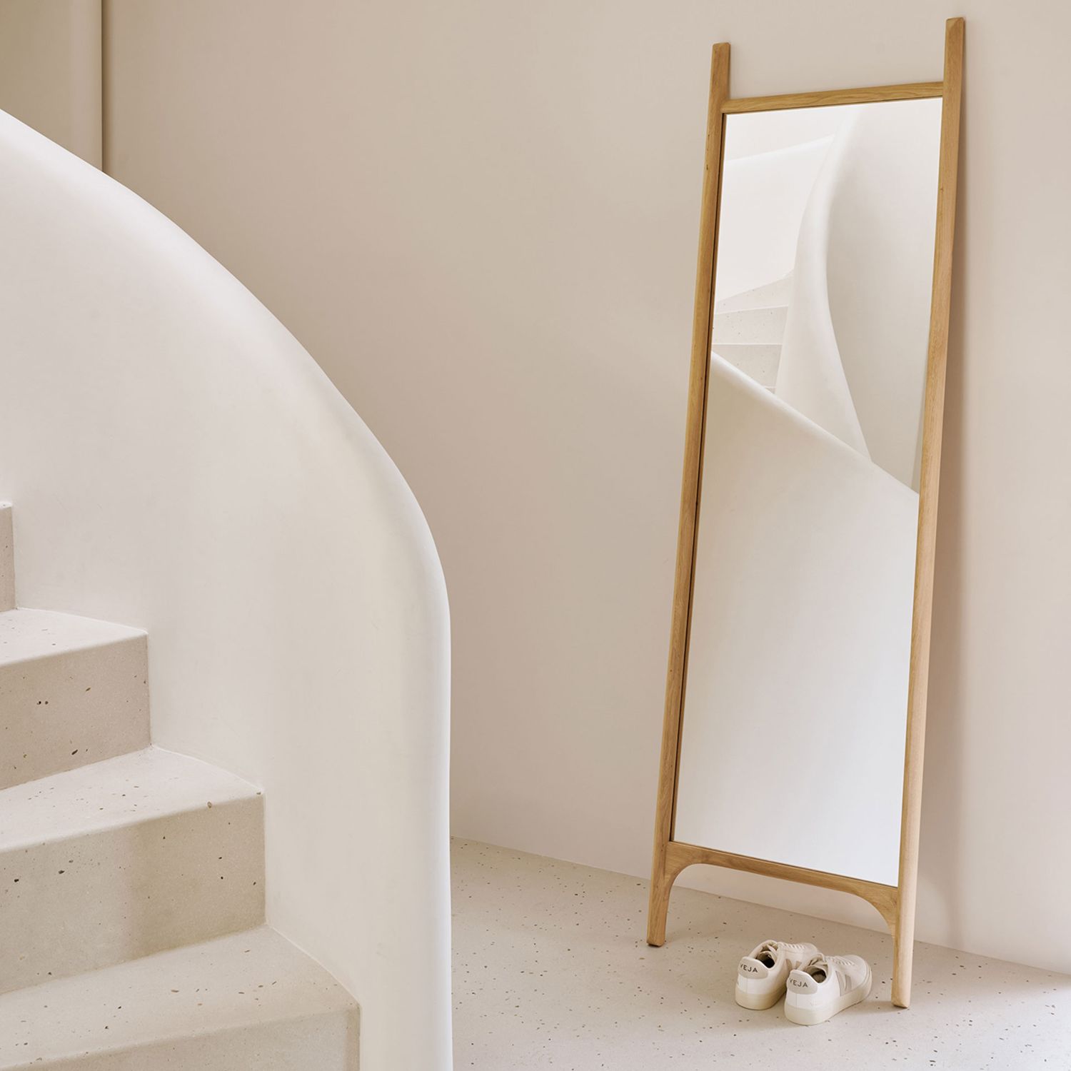 Ethnicraft - PI Bodenspiegel mahagoni dunkelbraun groß