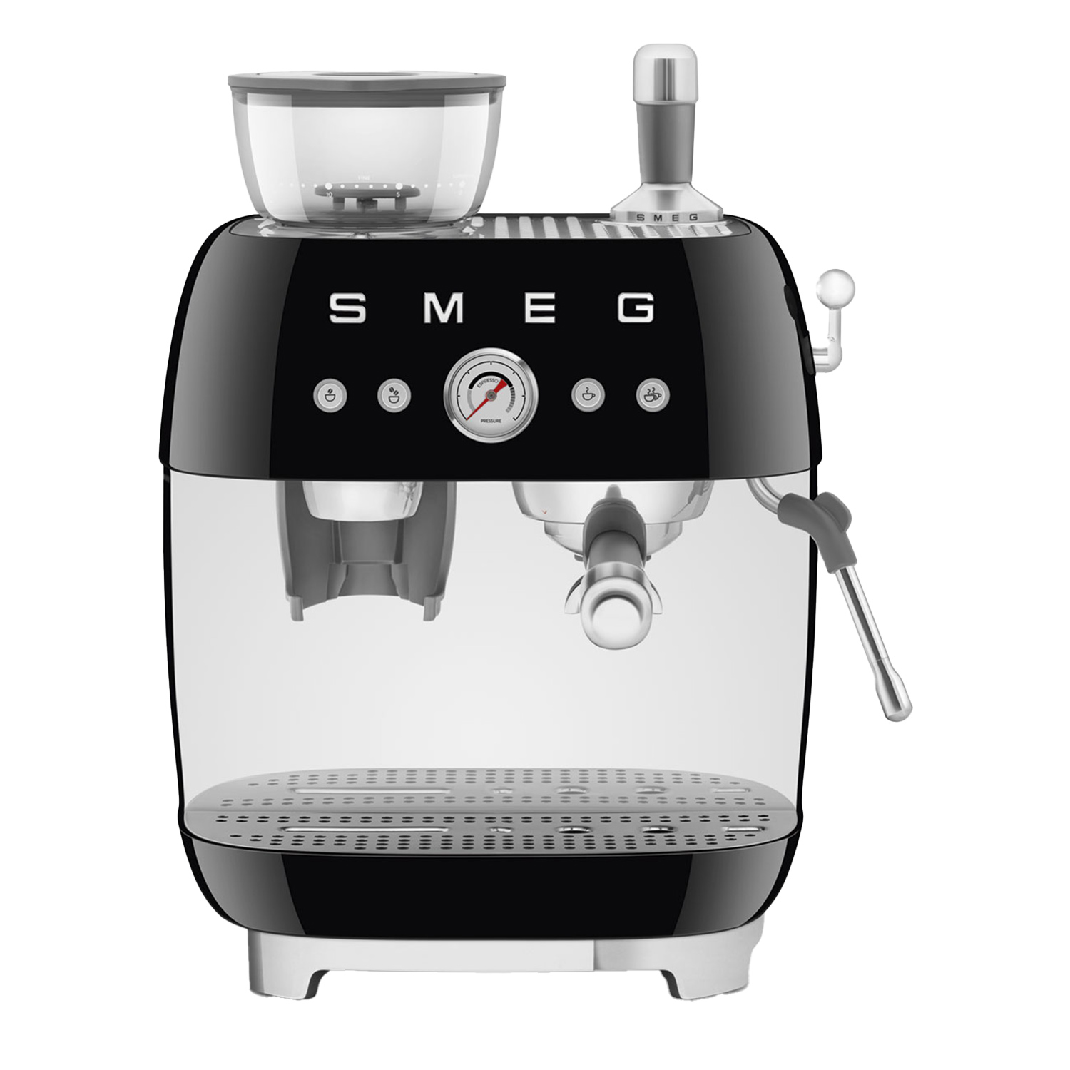 smeg egf03 siebtraeger espressomaschine schwarz 95361