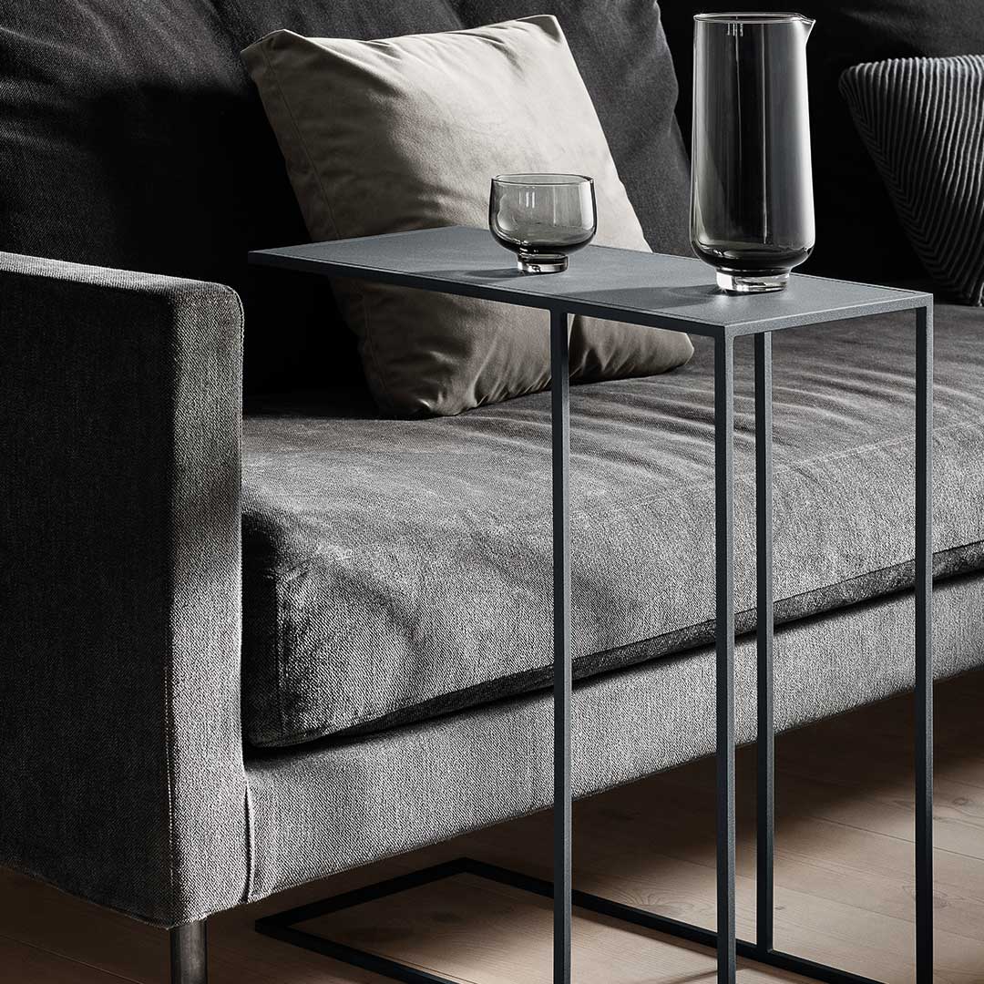 blomus fera beistelltisch steel gray ambiente 81870