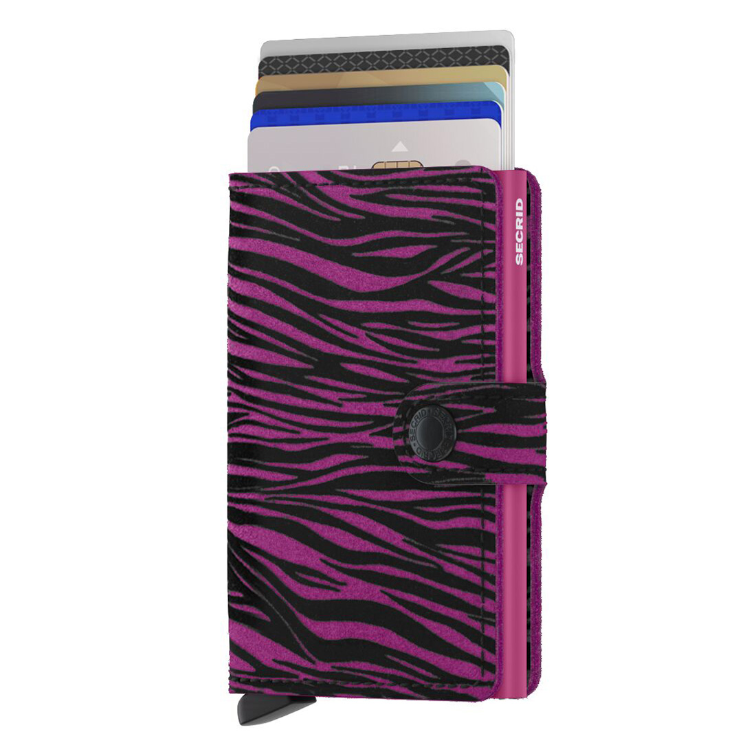 secrid miniwallet zebra fuchsia mit Karten 104705