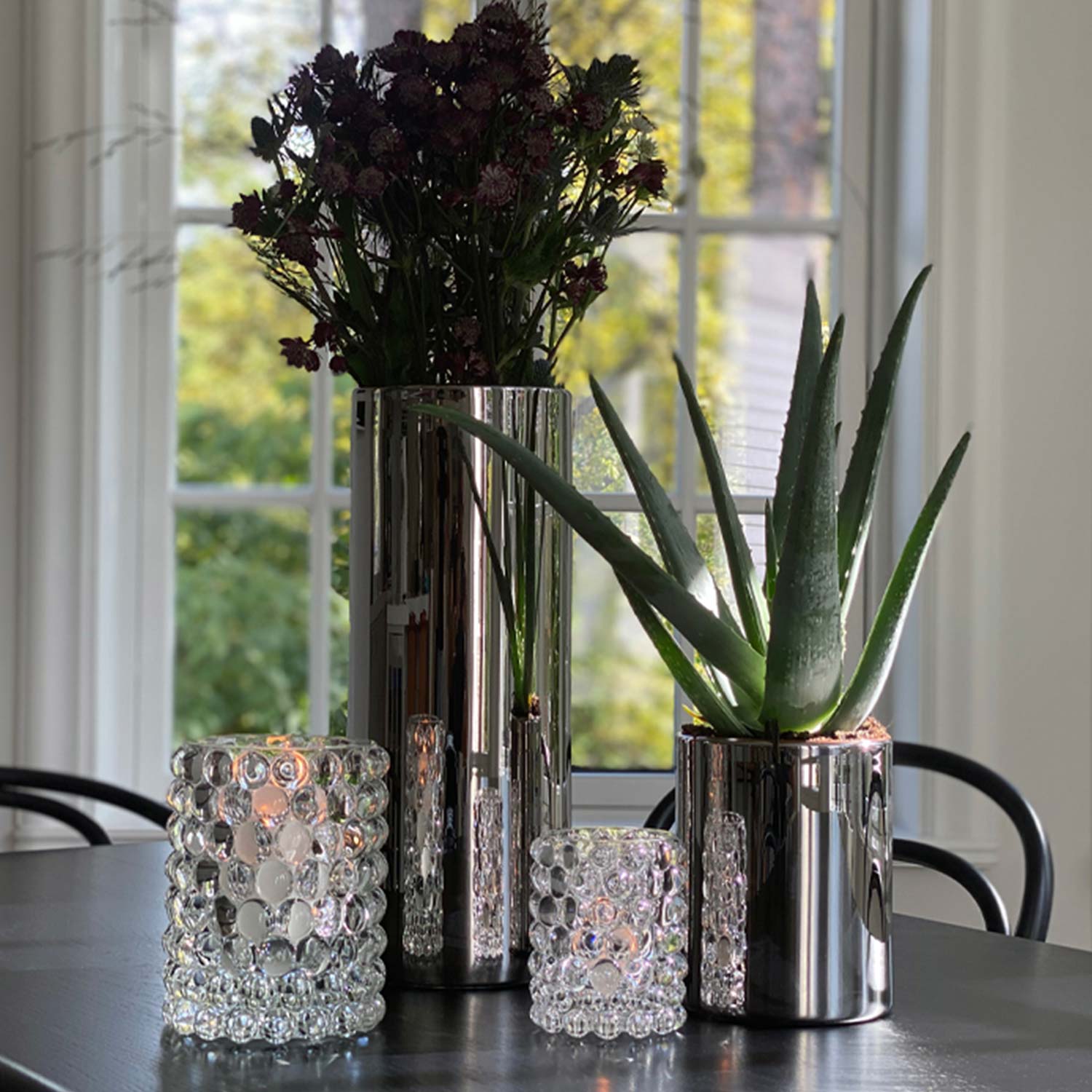 skogsberg hurricane vase windlicht klar 75931