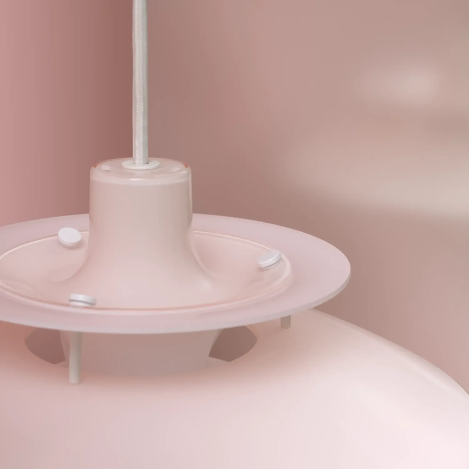 Louis Poulsen - PH 5 Ø 320 Opal Pendelleuchte pale rose
