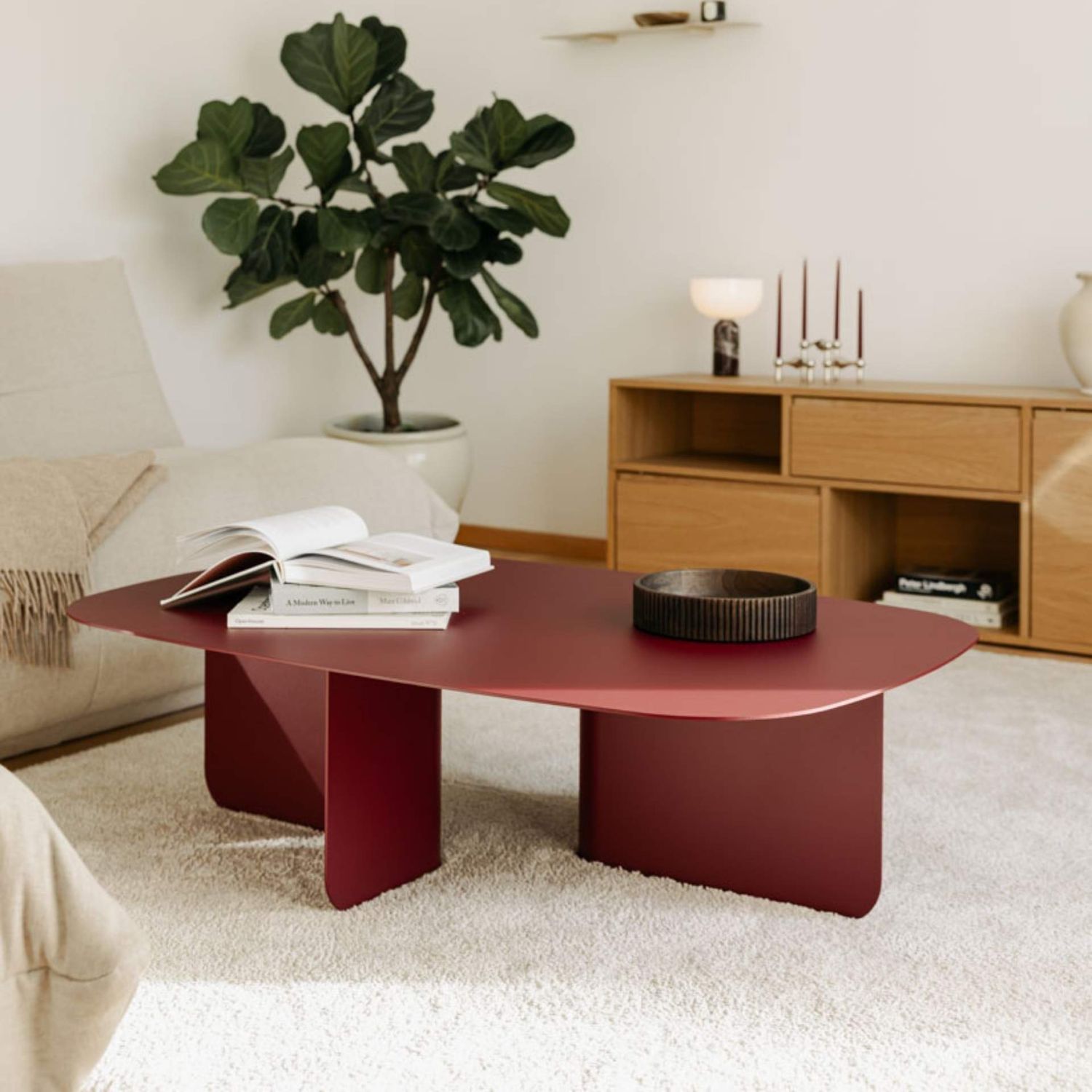 Metallbude - Livia Couchtisch mango lassi