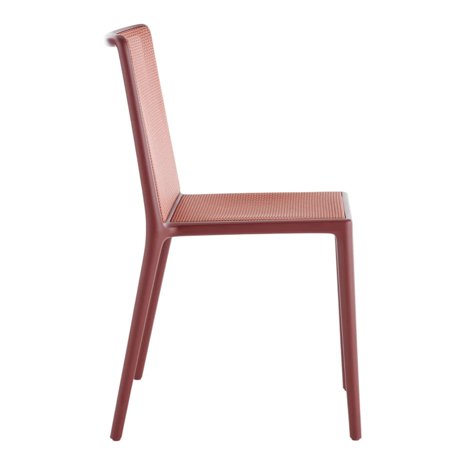 Kartell - Belvedere Tech Stuhl 2er-Set burgunderrot
