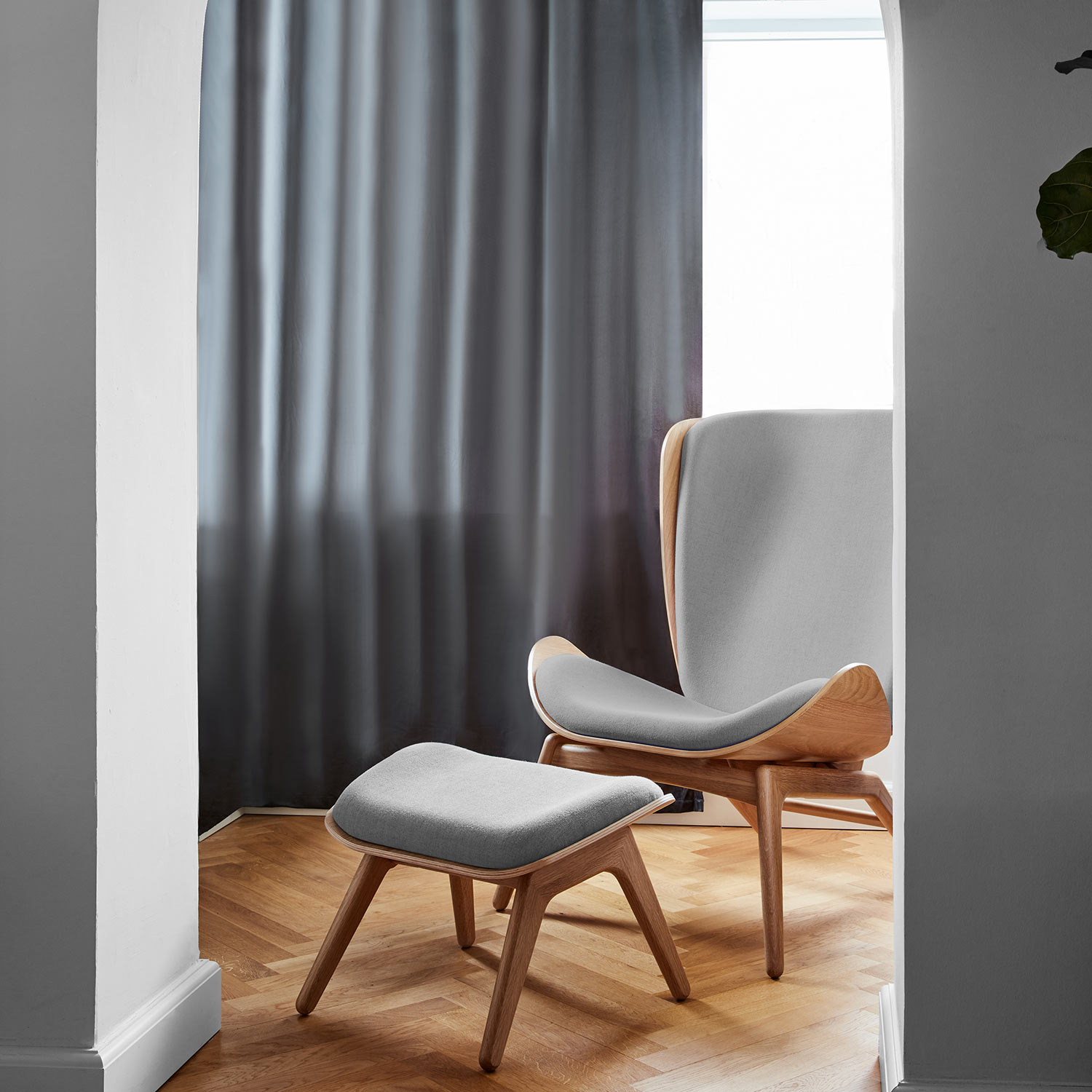 umage the reader plus ottoman eiche hell sterling raum 98176