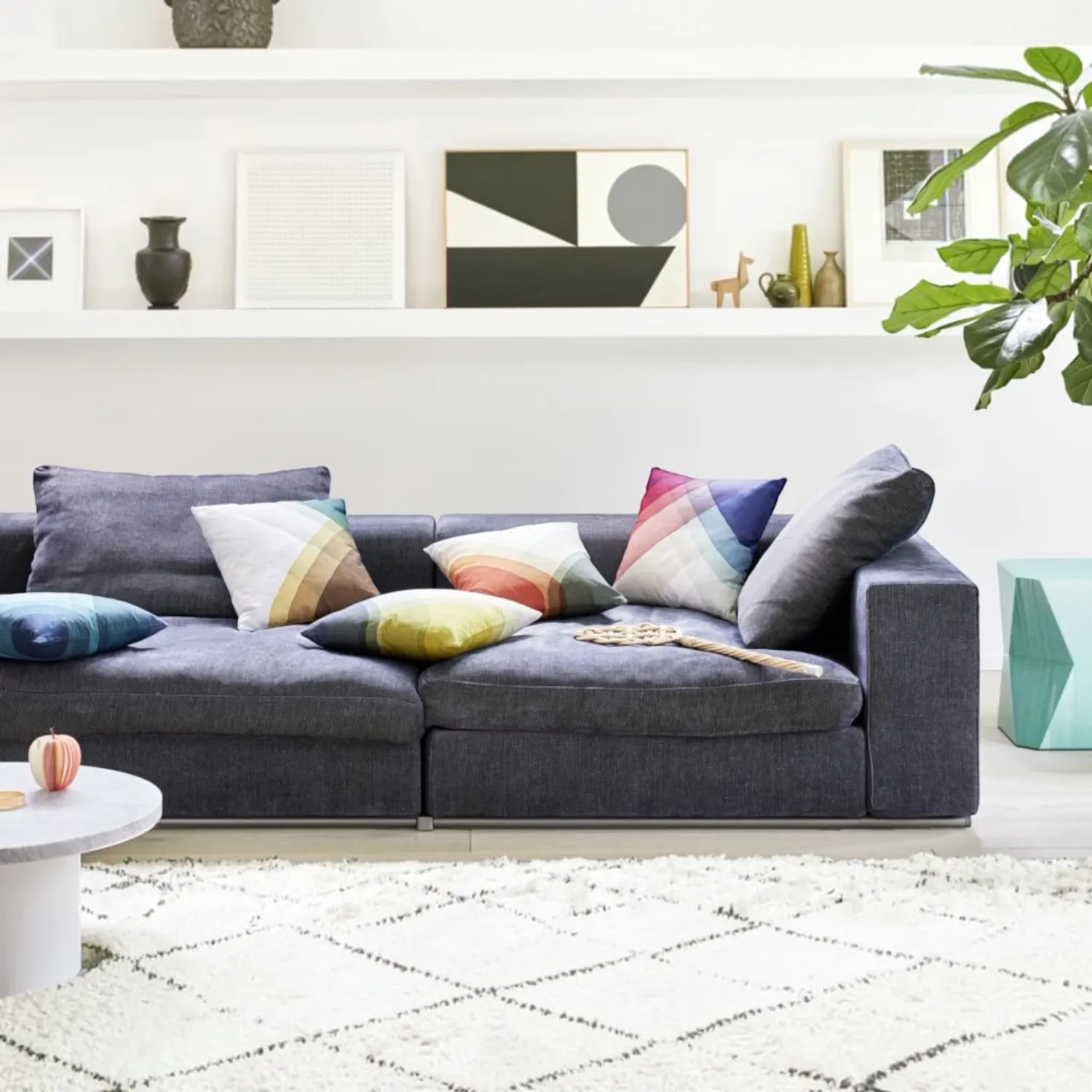Vitra - Herringbone Kissen olive