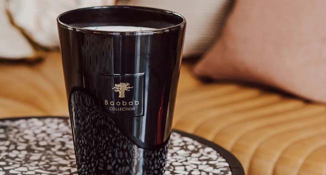 Baobab Kerzen Les Prestigieuses Duftkerze im Glas schwarz