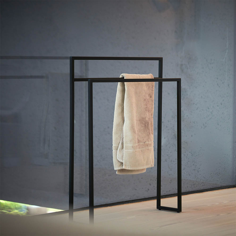 level handtuchhalter jan kurtz schwartz handtuch 50430