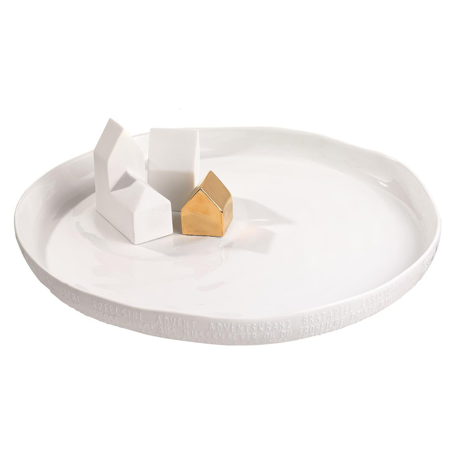 Raeder Design Porzellangeschichten Winterlandschaft Teller Haeuser 88561 106070