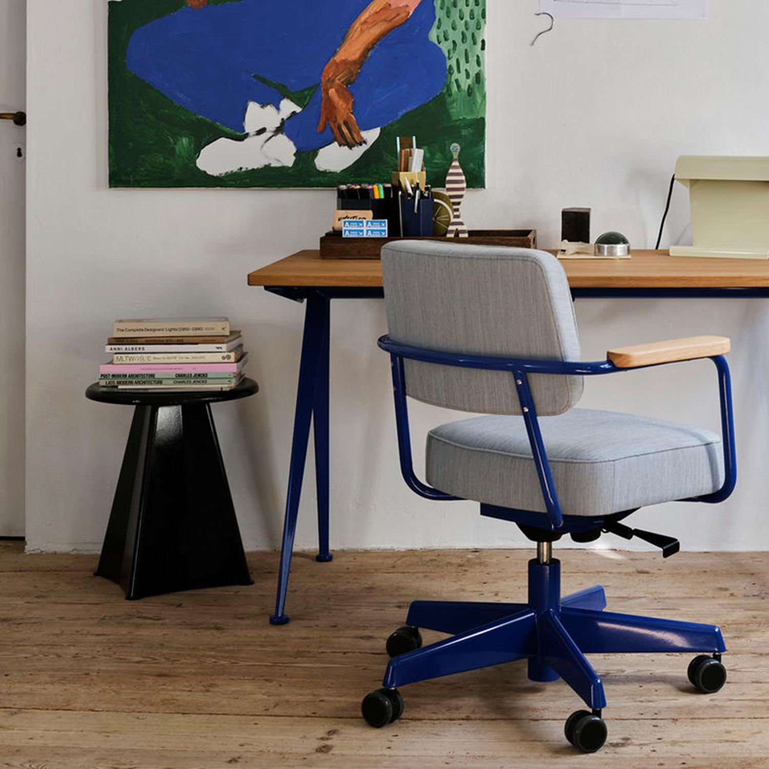 Vitra - Tabouret Métallique Hocker tiefschwarz