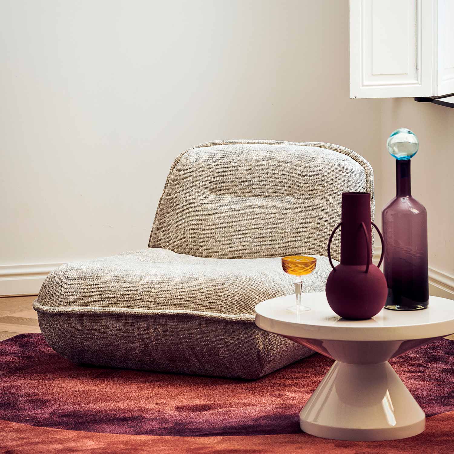 pols potten zig zag kaffeetisch beige sessel 97757