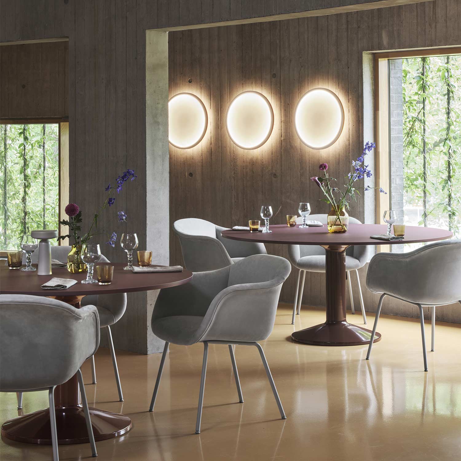 muuto calm wandleuchte esszimmer 97178