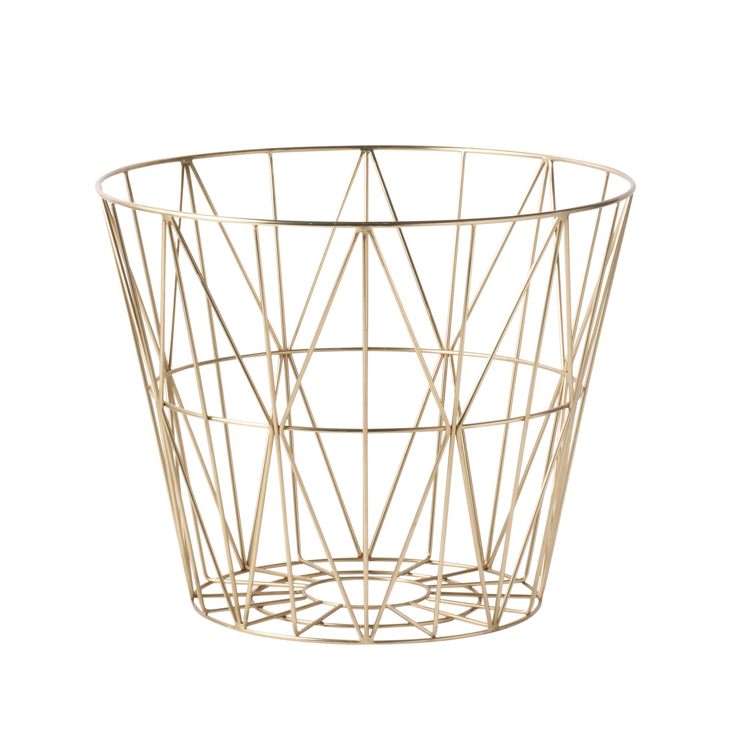 wire basket small brass 3238 27302