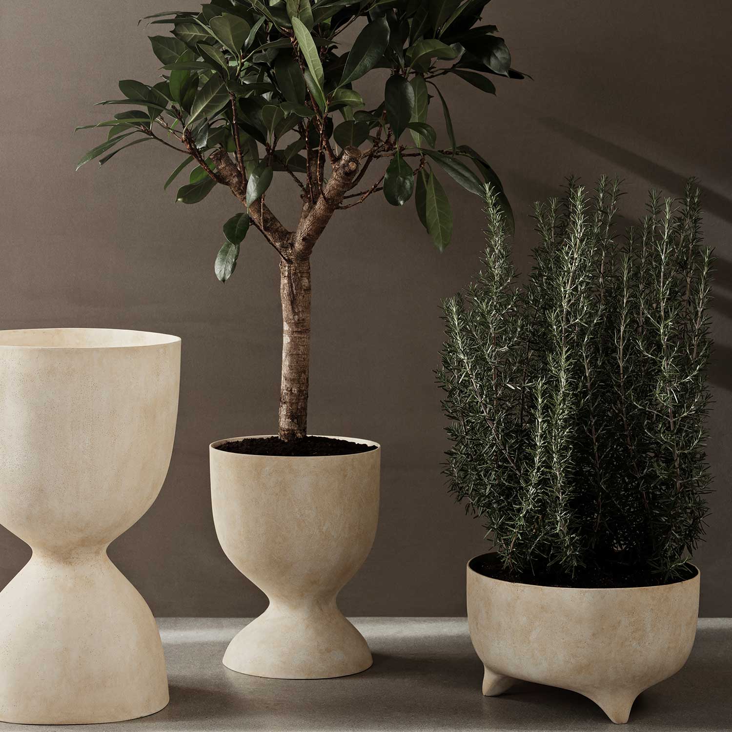 fermLIVING Pflanzentopf innen aussen Evoke Pot 101274