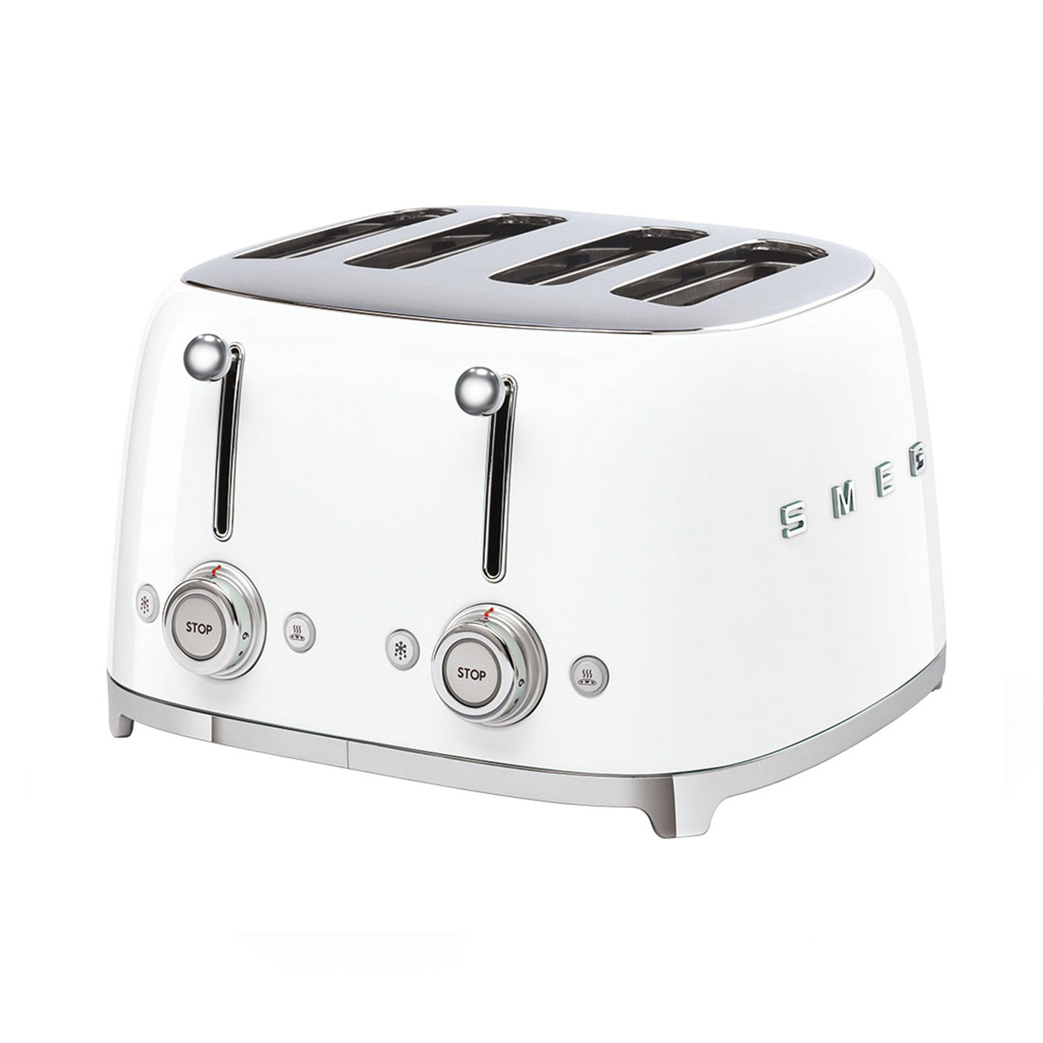 Weiss smeg Toaster 4 Schlitze TSF03