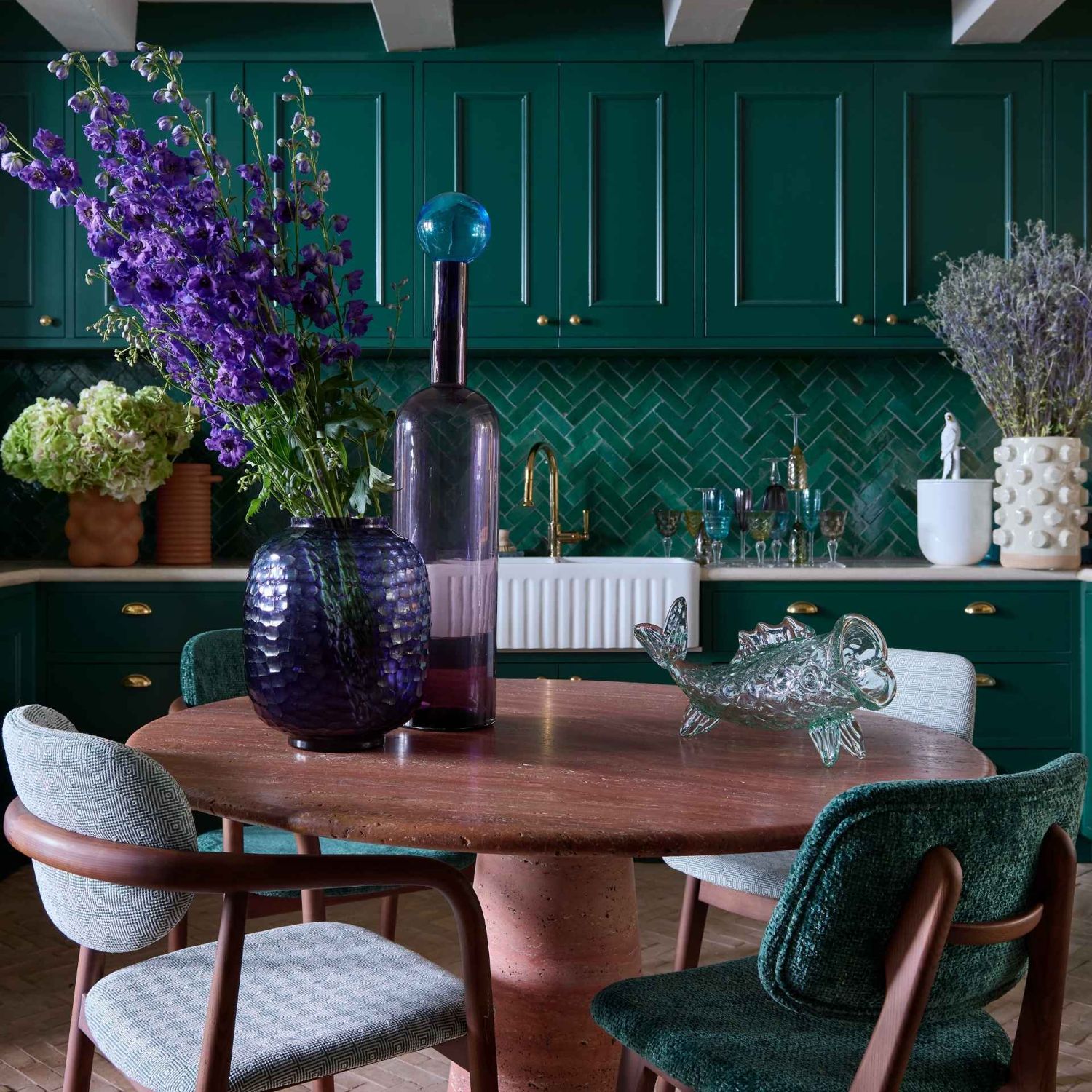 Pols Potten - Honeycomb Vase S dunkellila
