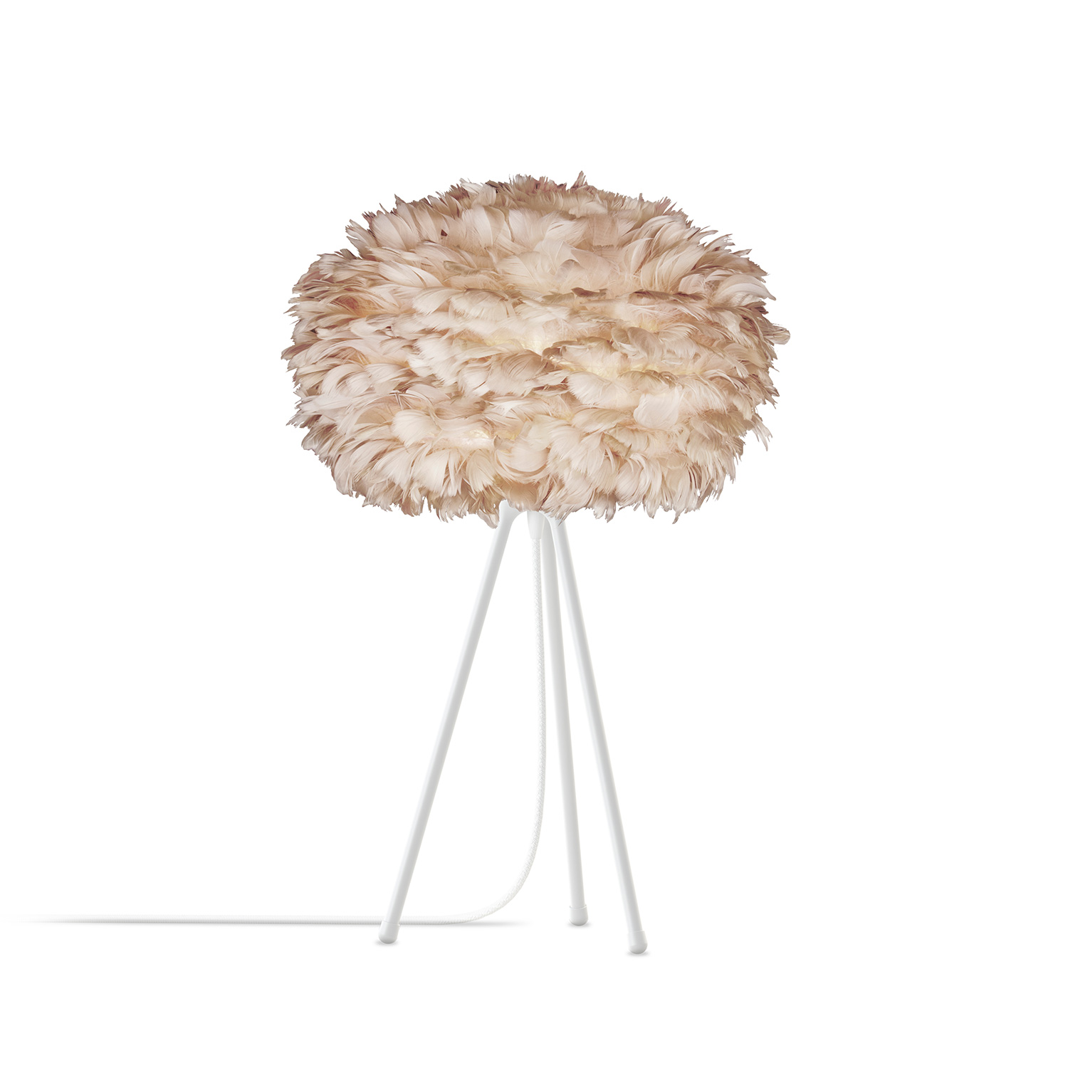 umage eos light brown tripod tisch weiss 24517