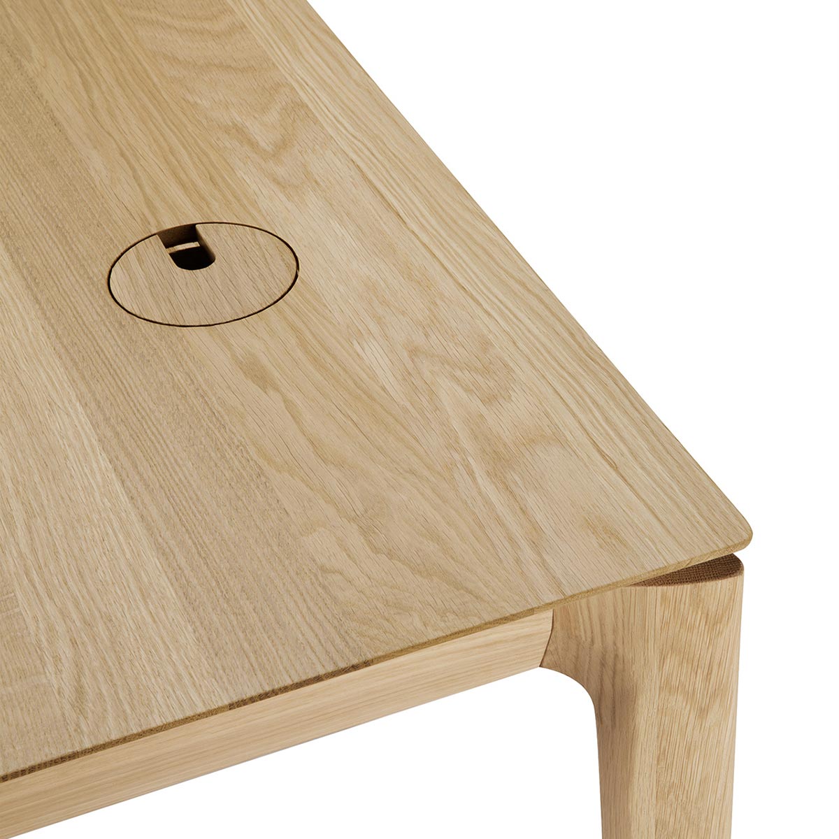 ethniraft bok schreibtisch 140 cm kabeloeffnung 98765