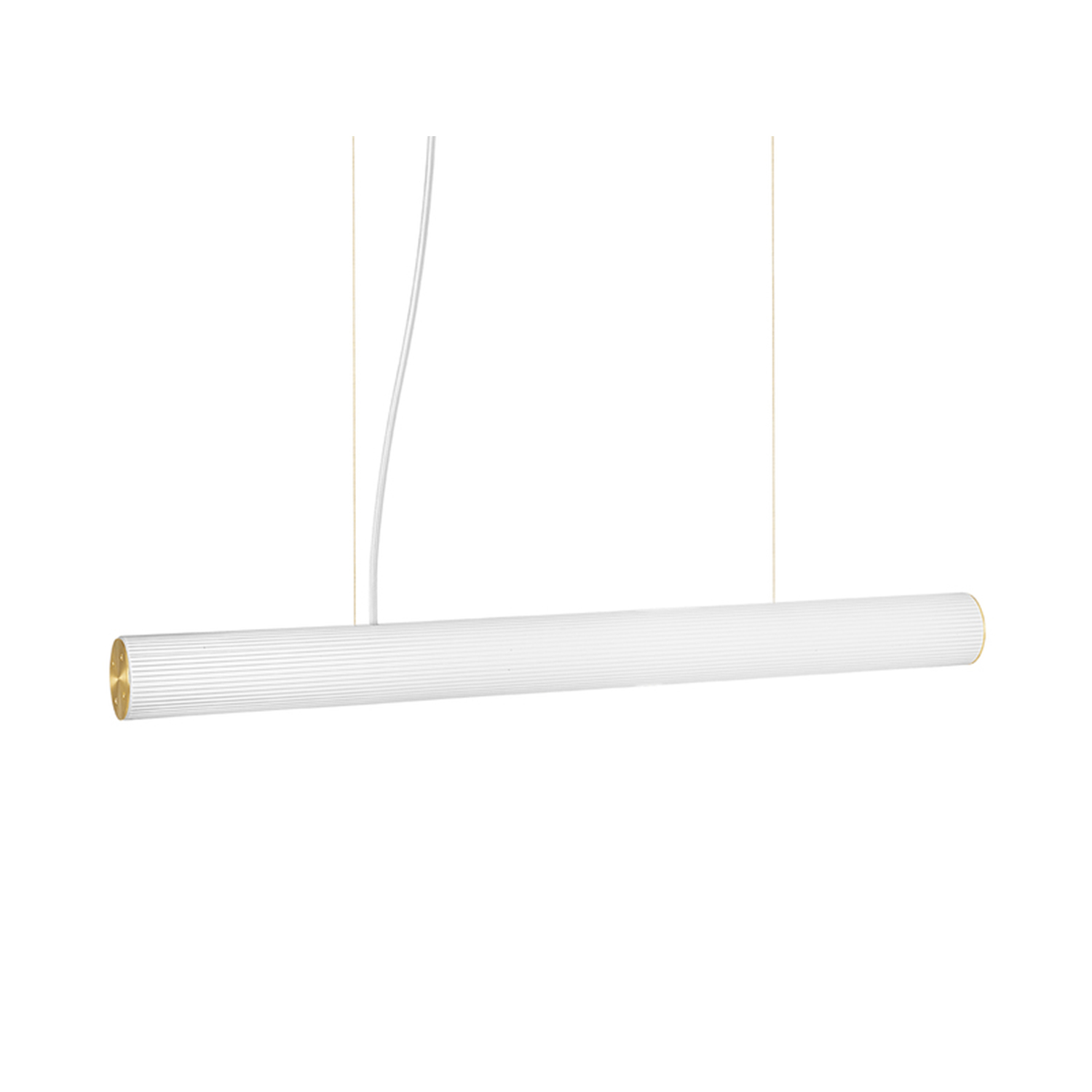 ferm living vuelta pendant 100 white brass 69888