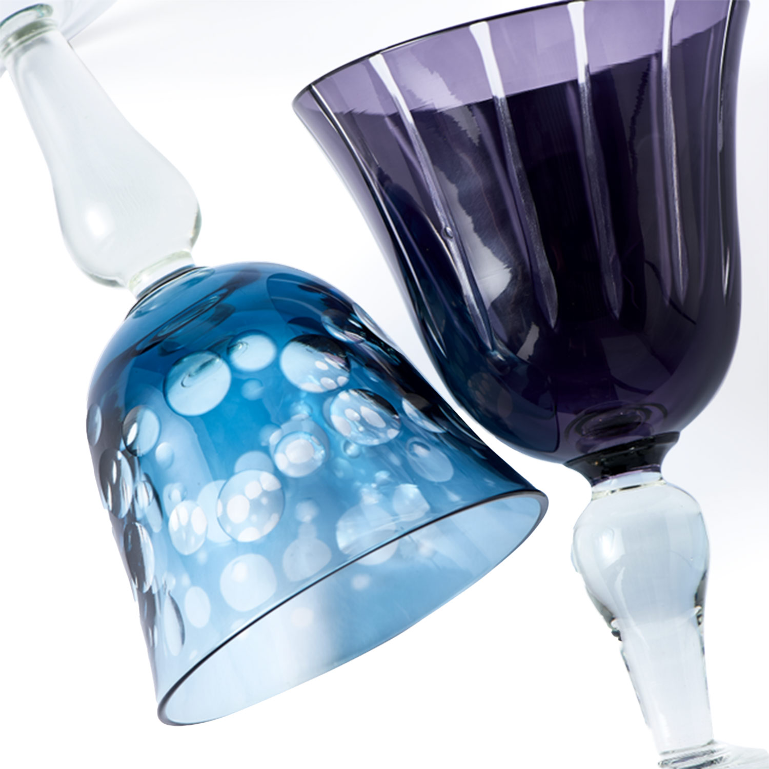 pols potten cuttings weinglaeser blau lila 95143