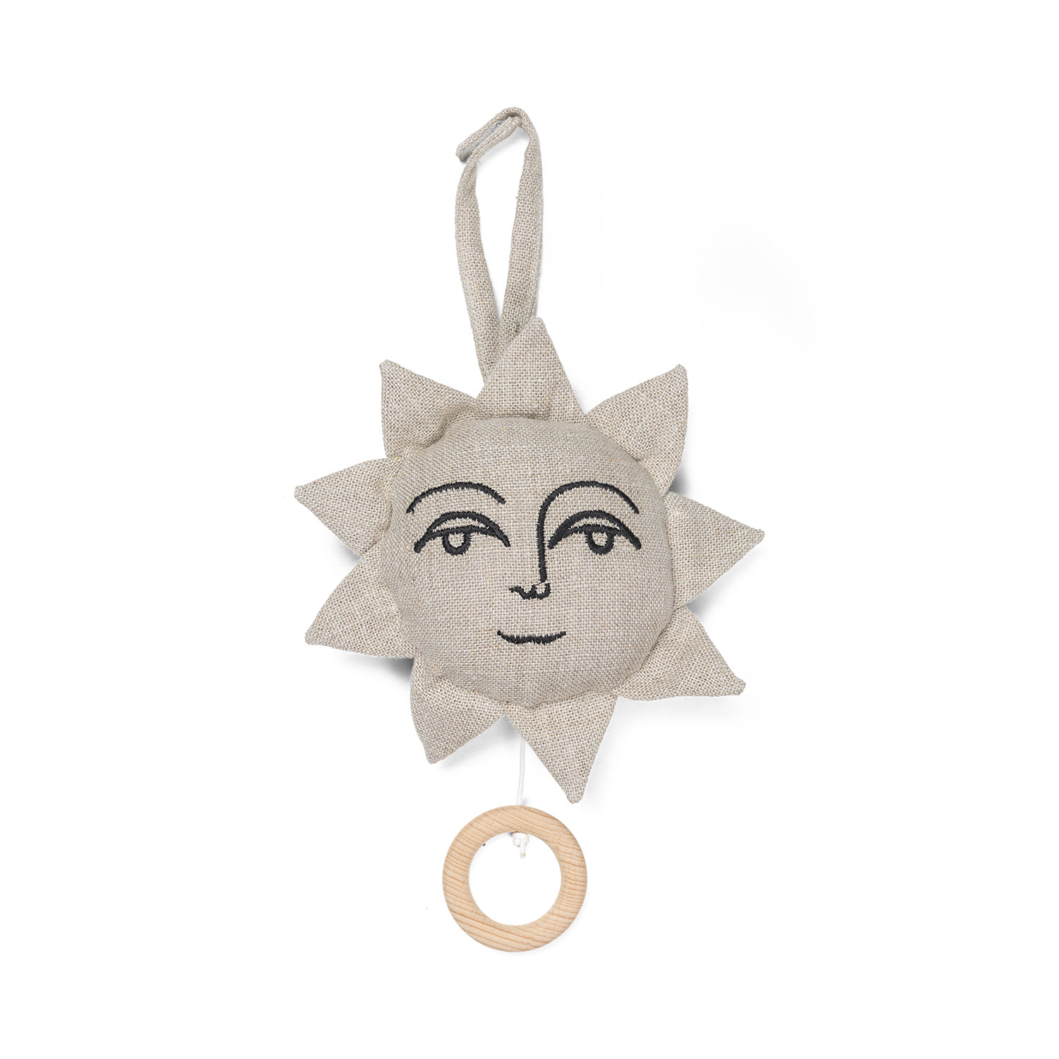 ferm living sun music mobile natural 81590