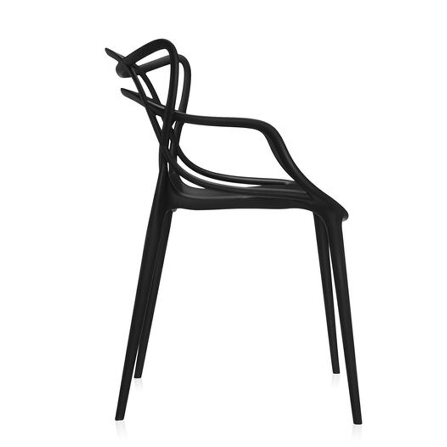 3 Masters Stuhl Kartell seite schwarz