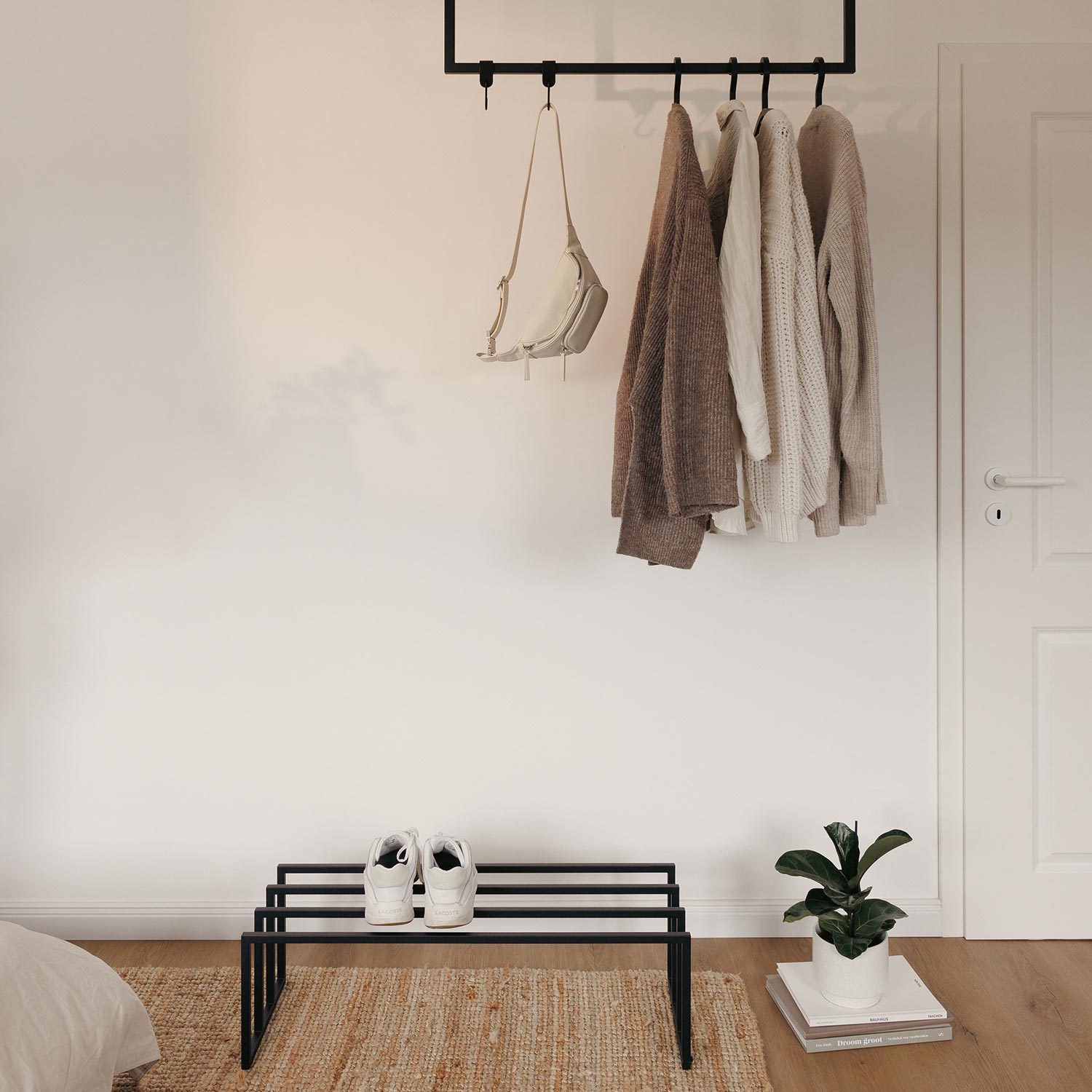 metallbude bovi schuhregal schwarz zimmer 96741