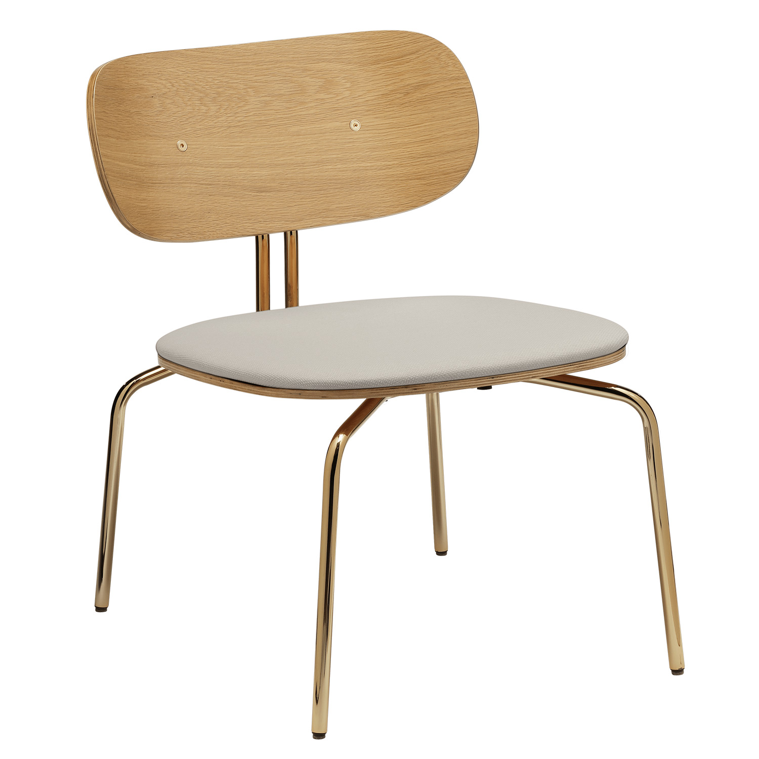 umage curios lounge chair eiche messing white sands 5917 1C730 02 106363