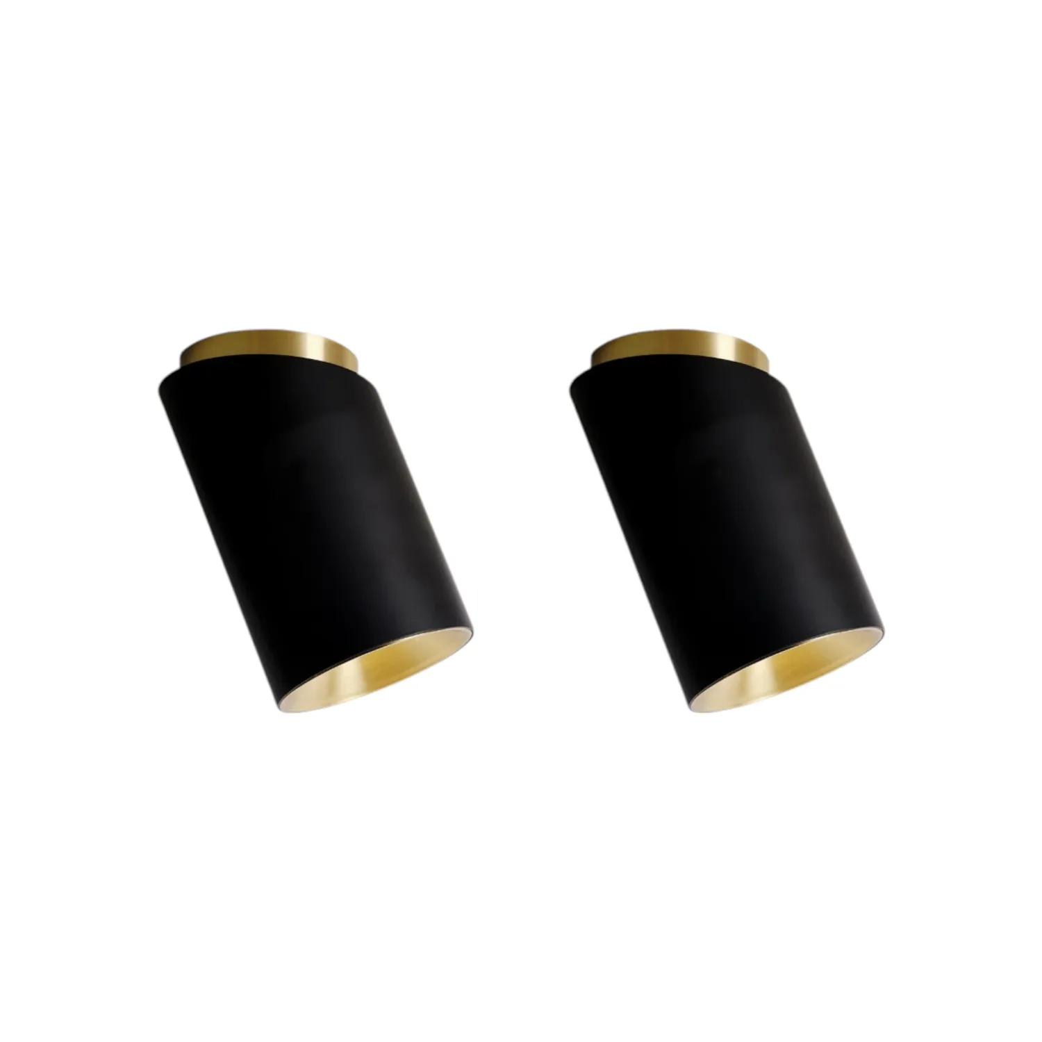 DCW - Tobo Deckenleuchte Ø 8,5 cm diagonal sw/sw 2er-Pack