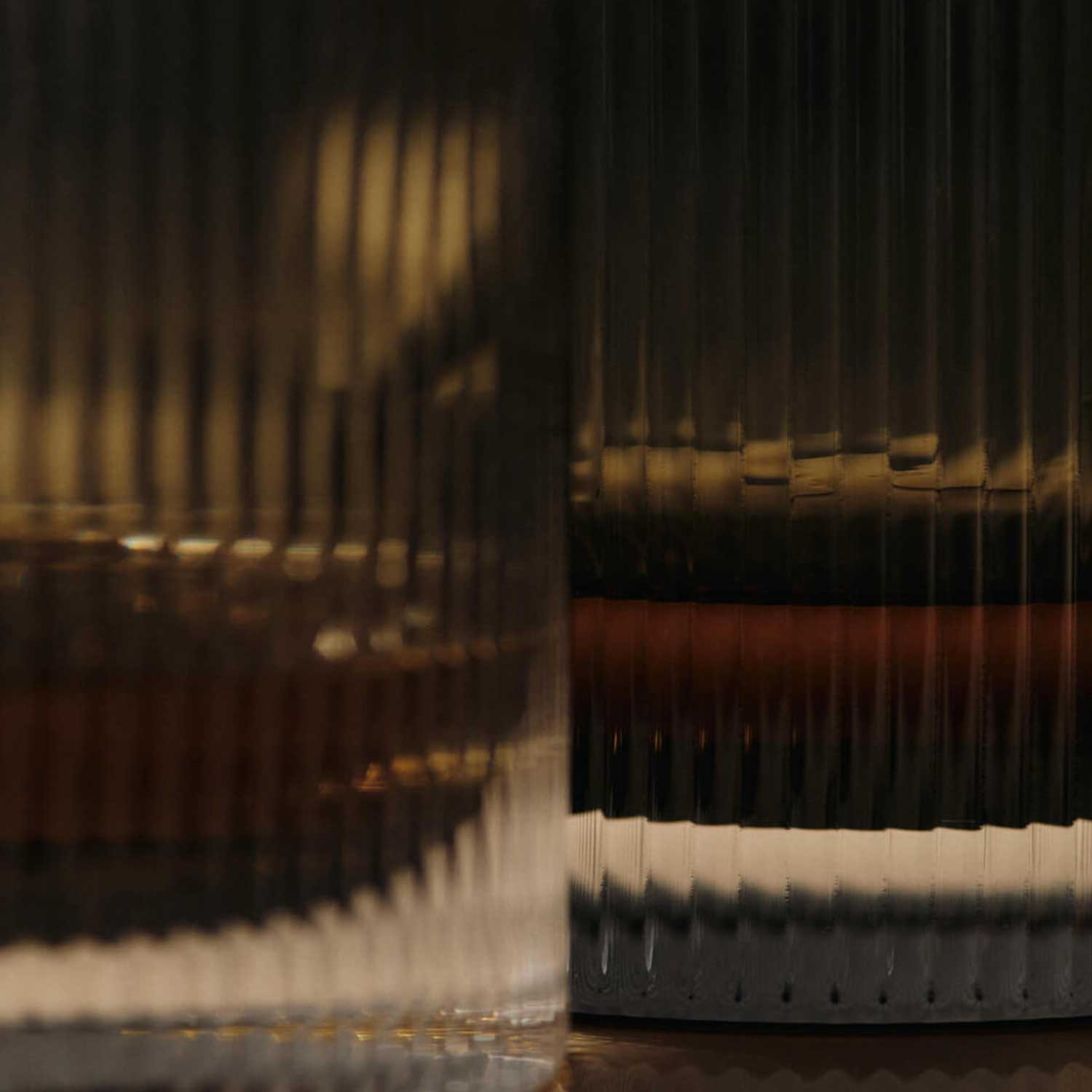 Ferm Living - Ripple Becherglas 2er-Set glasklar