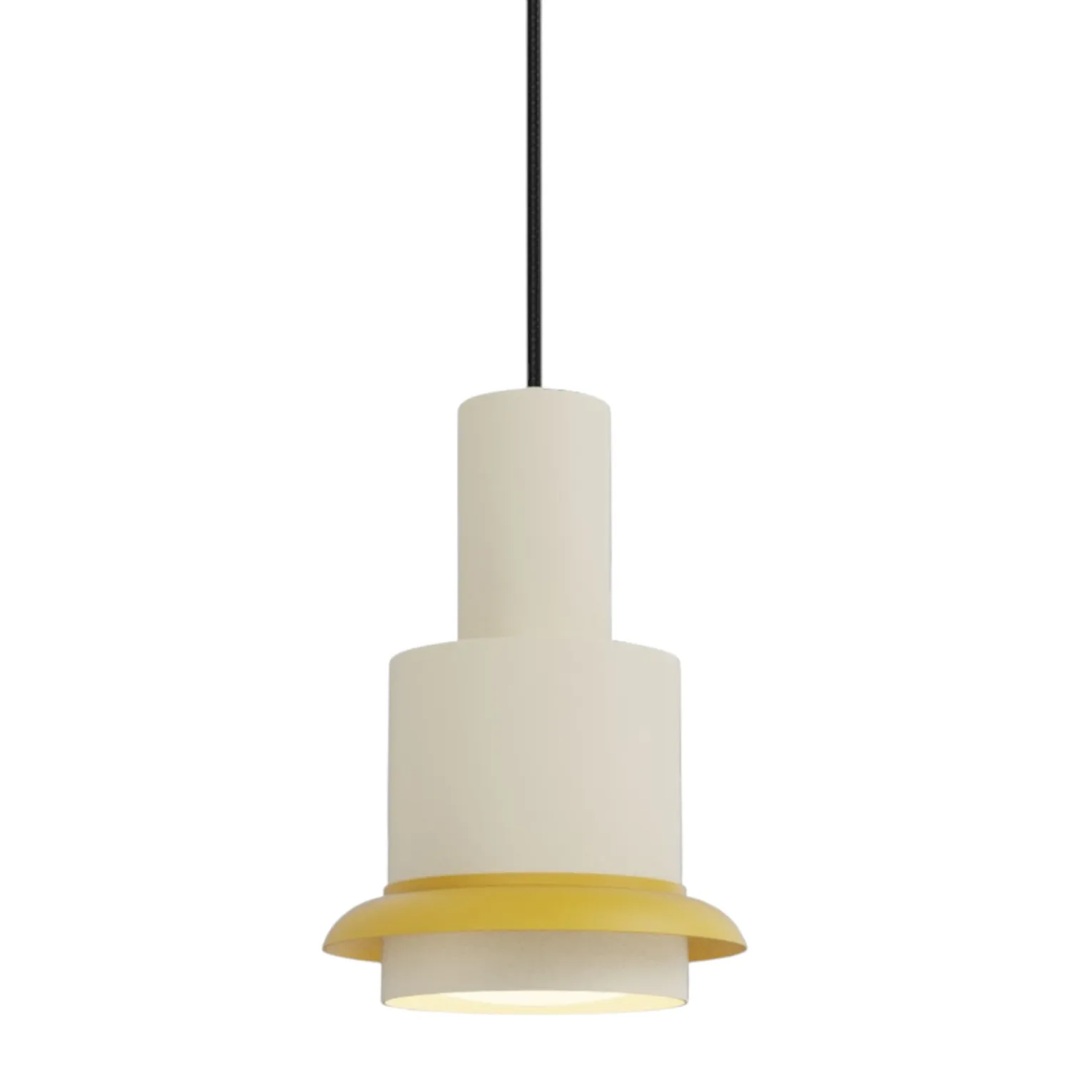 DCW - Chaumont Pendelleuchte Ø 15 cm weiß gelb